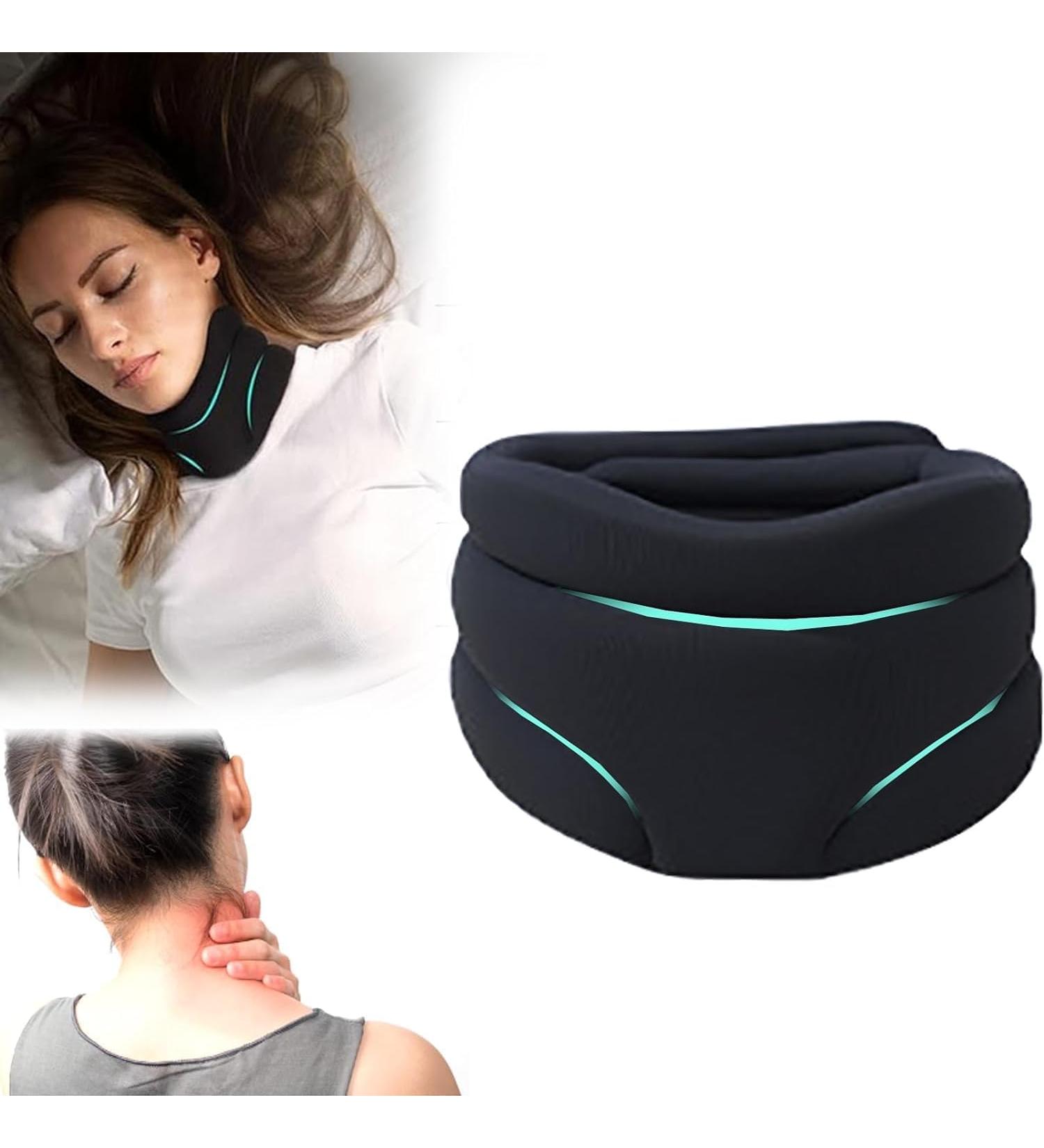 Cervicorrect Collar for Snoring & Neck Pain Relief | Perfect Gift for New Year's & Valentine's Day - Black - Buy Online on GoSupps.com