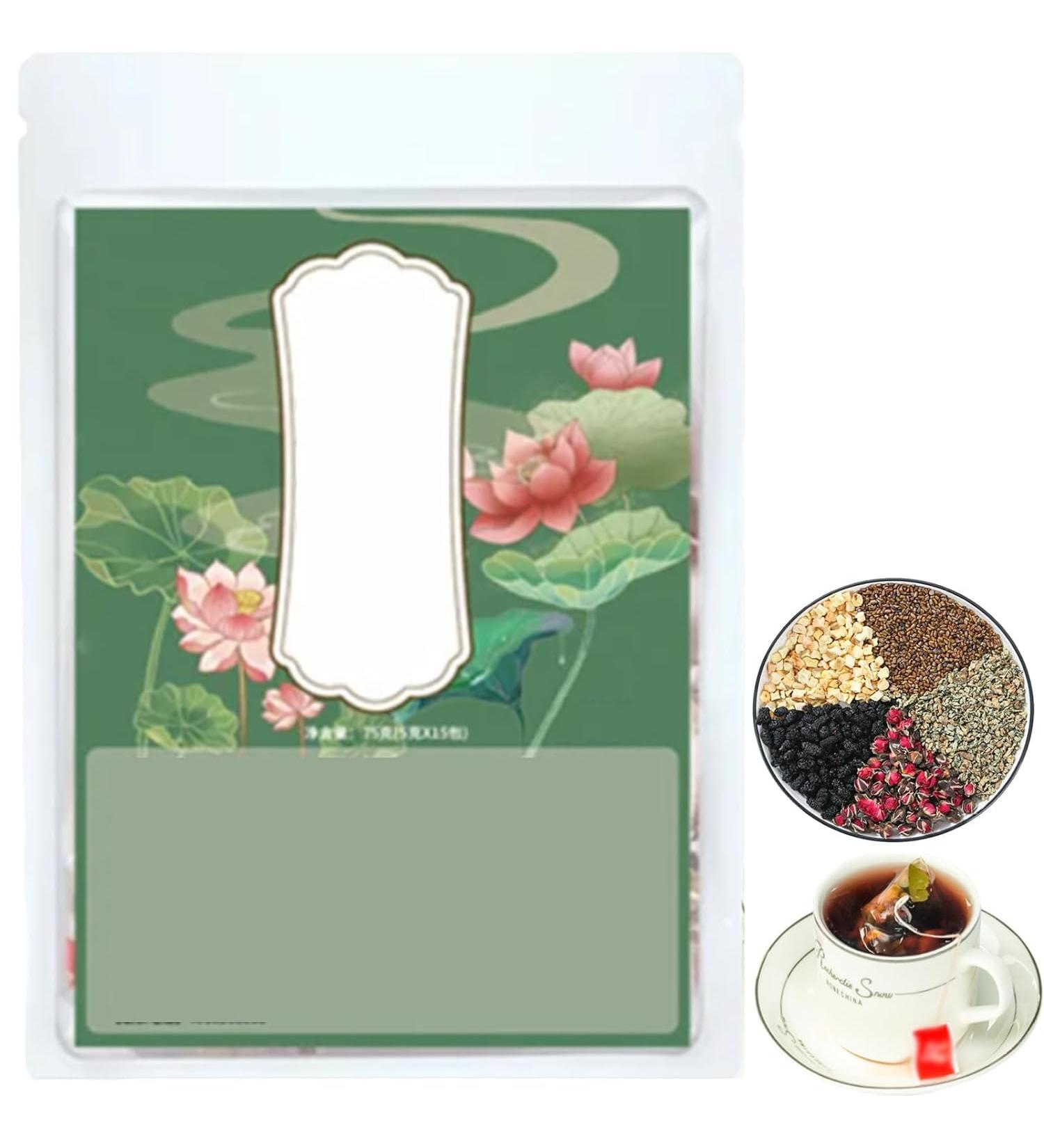 Rose and Lotus Leaf and Health Tea Health Liver Care Tea Chinese Nourishing Liver Tea Rose Herbal Tea Rose Lotus Leaf Intestinal Cleansing Health Tea (1 Box) - Buy Online on GoSupps.com