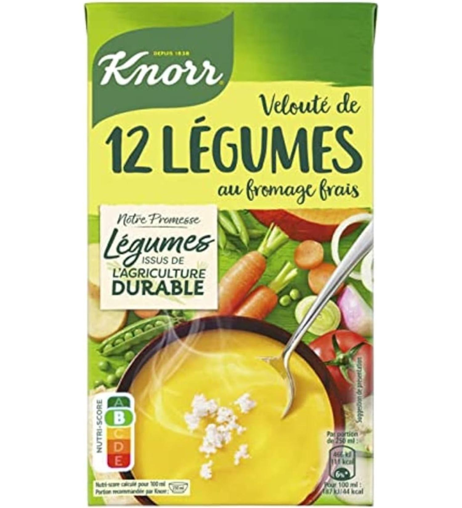 Knorr Knorr Creamy 12 Vegetable Soup with Fresh Cheese Made in France 1 L