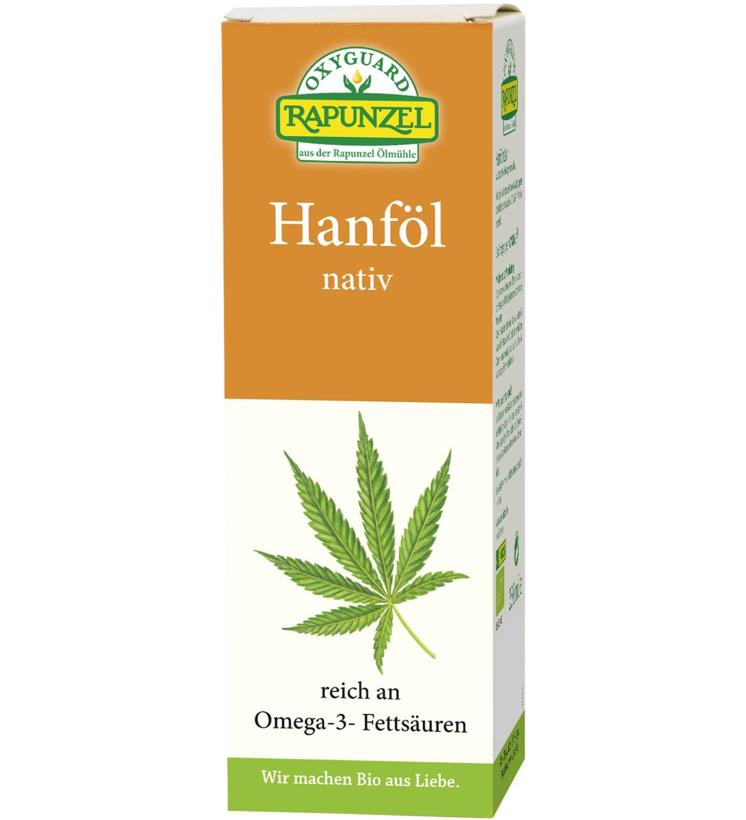 Rapunzel Organic OXYGUARD Hemp Oil Native (6 x 250 ml) Hemp Oil 6 x 250 ml