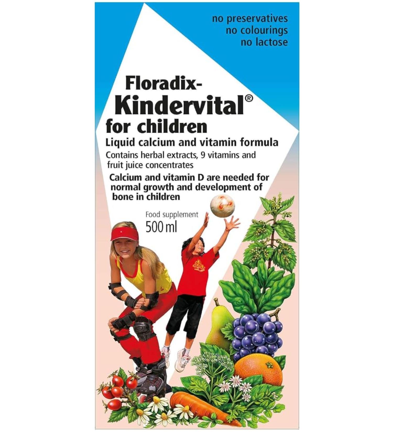 Calcium & Vitamin Liquid Formula for Kids 500ml - Buy Online on GoSupps.com