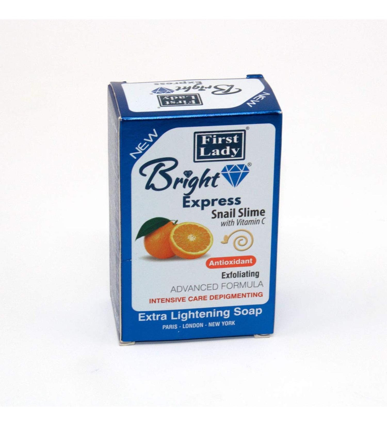 Bright Express Snail Slime & Vitamin C Extra Skin Lightening & Exfoliating Soap 200g - Antioxidant