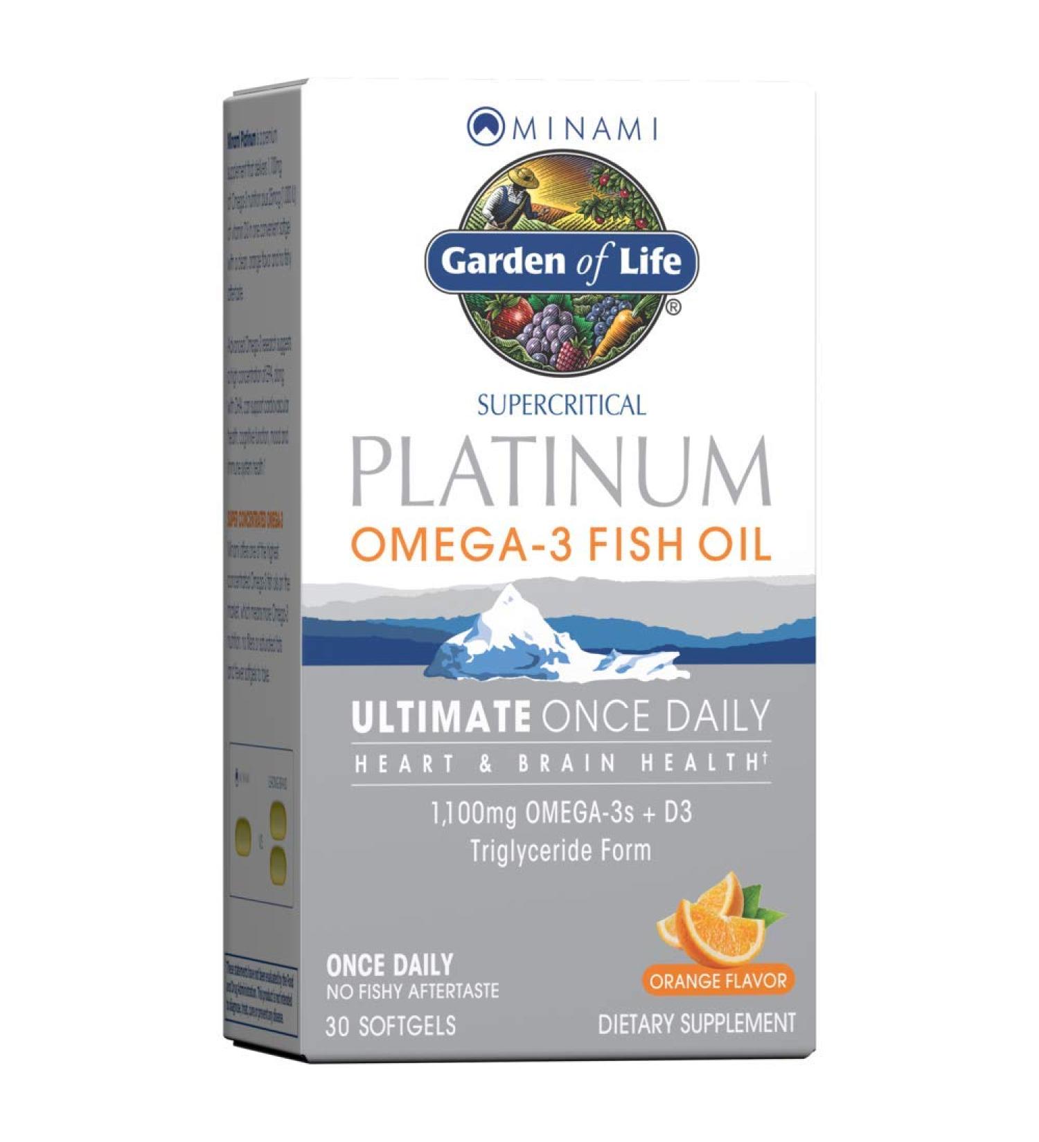 Minami Nutrition Platinum Omega-3 Fish Oil - Ultimate Once Daily, Orange Flavor, 30 Softgels - Buy Online on GoSupps.com