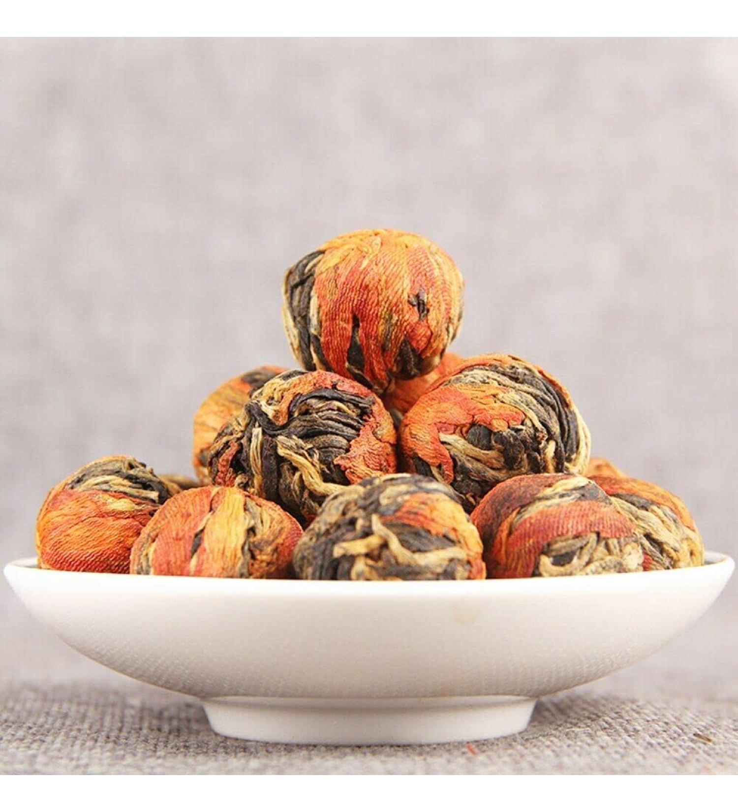 Th noir du Yunnan Fengqing Dianhong Boule d'Hortensia Lily (250g) - Buy Online on GoSupps.com