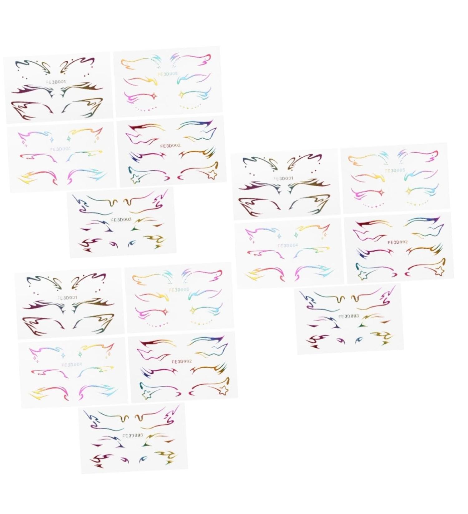  Healvian Healvian 15 Sheets Eyeliner Stickers Butterfly Eyeliner Stickers Eyeshadow Stickers Star Eyeliner Stickers Temporary Eye Makeup Stickers Temporary Eyeliner Stickers Eyeliner Stickers - Buy Online on GoSupps.com