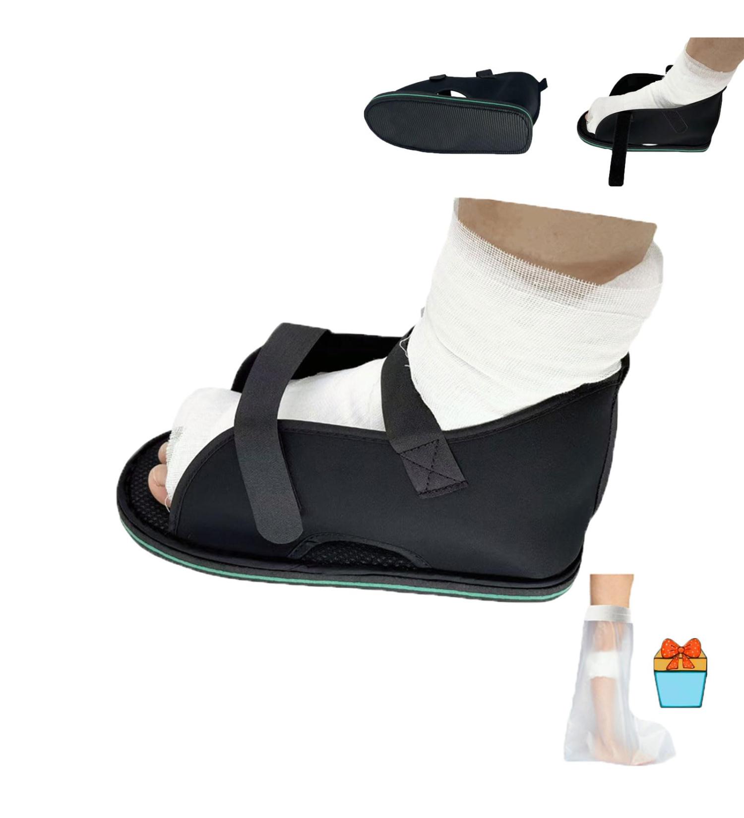 Adjustable Postoperative Plaster Shoes | Medical Walking Shoes for Foot Sprains & Ankle Fractures (L) - International Shipping - Buy Online on GoSupps.com