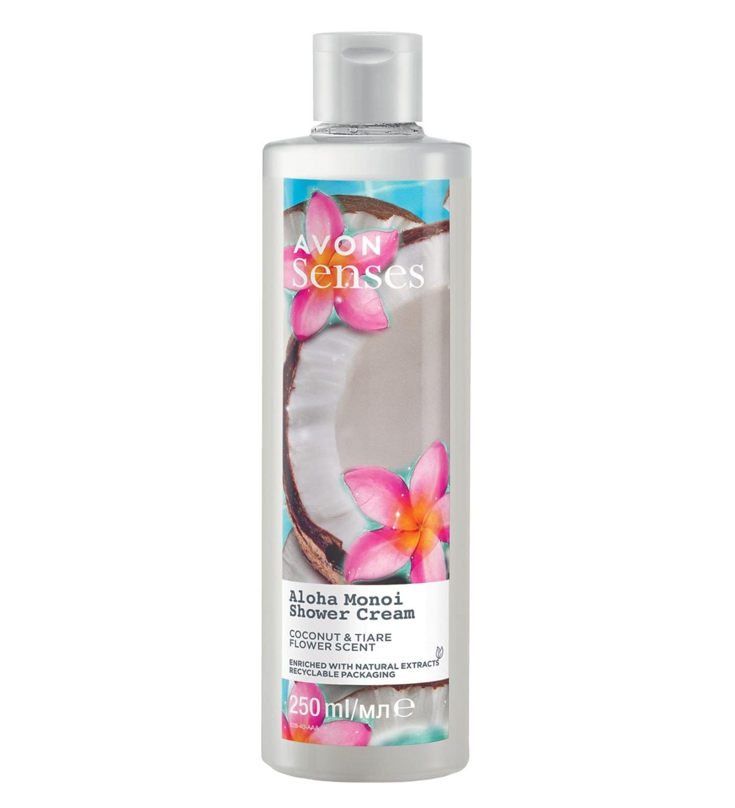 Avon Senses Aloha Monoi Shower Cream Coconut &. Tiara Flower 250ml - Buy Online on GoSupps.com