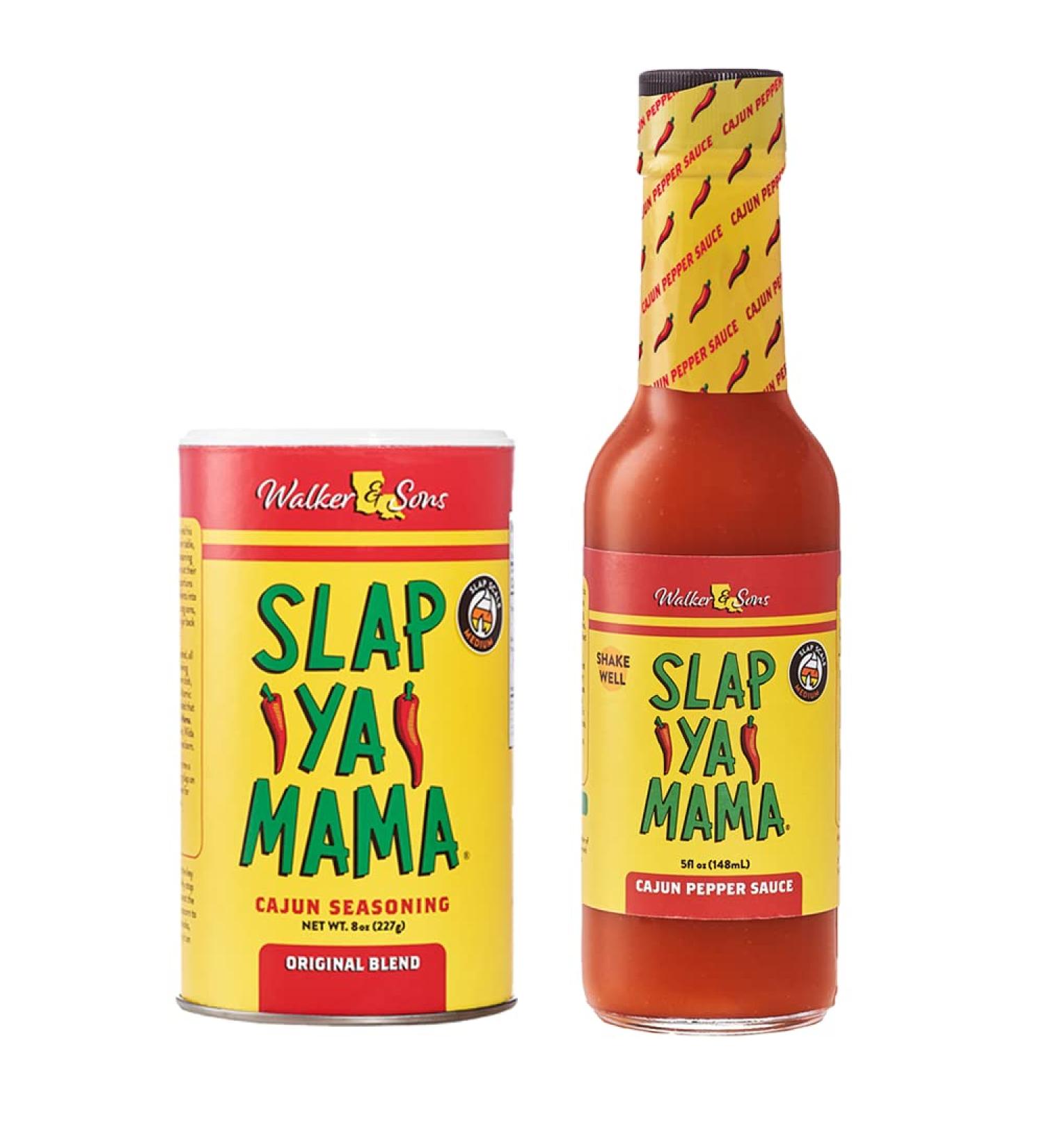 Slap Ya Mama Louisiana Style Variety Pack Cajun Original Blend spice mix 237 ml can and cajun pepper sauce 142 ml bottle - Buy Online on GoSupps.com