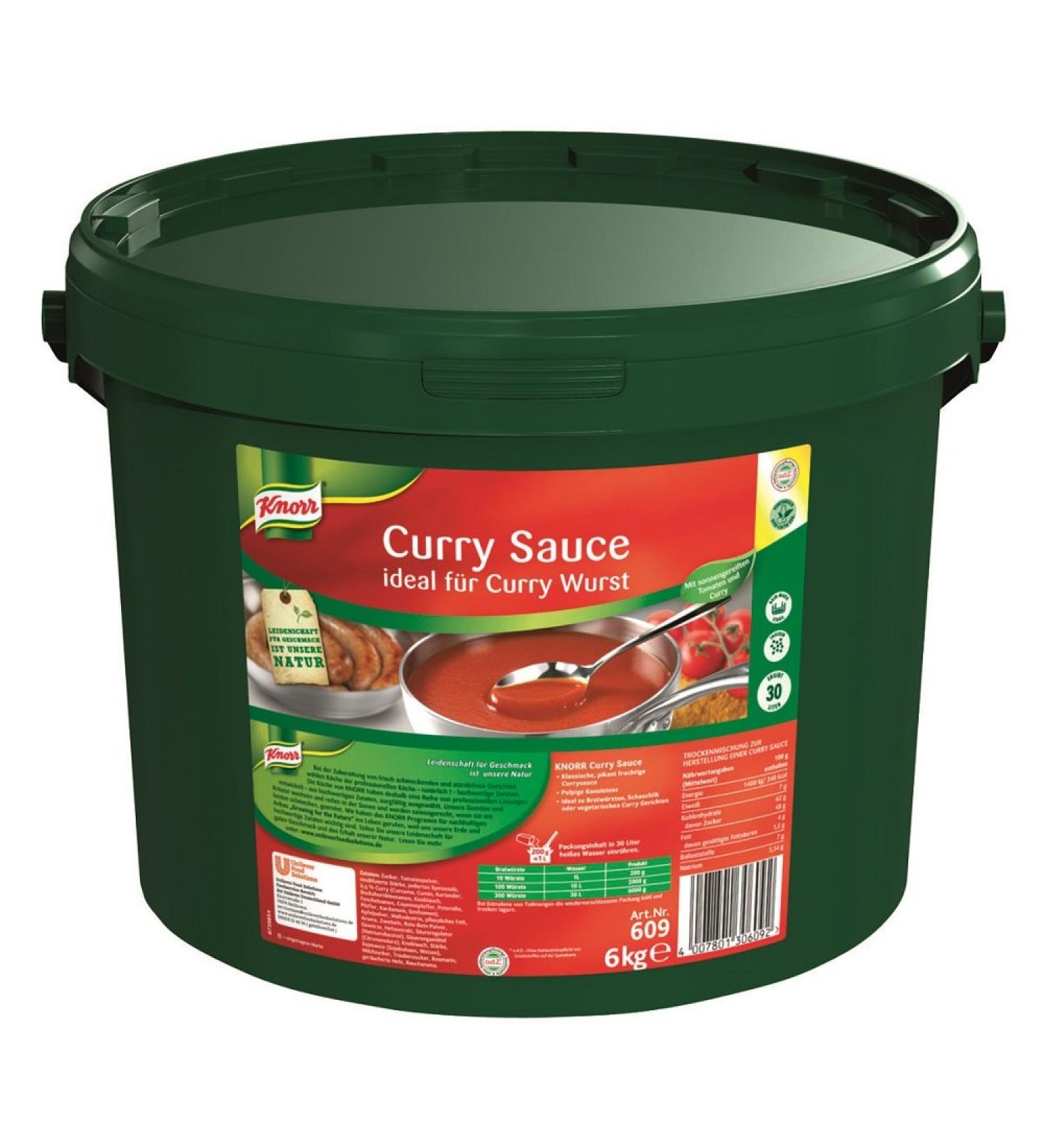 Knorr Curry Sauce Mix for Currywurst - 6kg Dry Mixture | Ideal for Authentic Curry Flavor - Buy Online on GoSupps.com