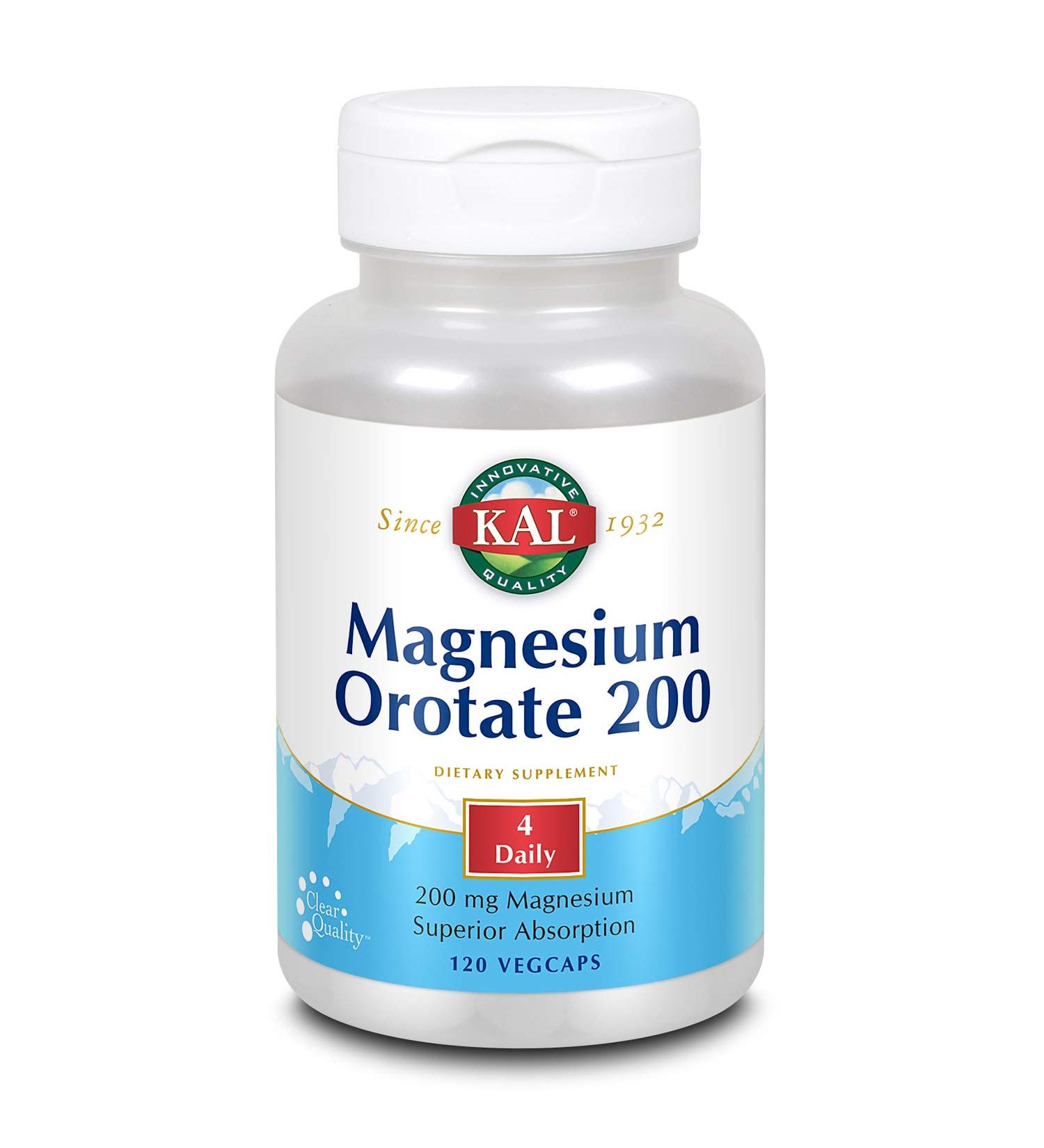 KAL Magnesium Orotate 200mg - 60 Tablets | High Absorption Formula - Buy Online on GoSupps.com