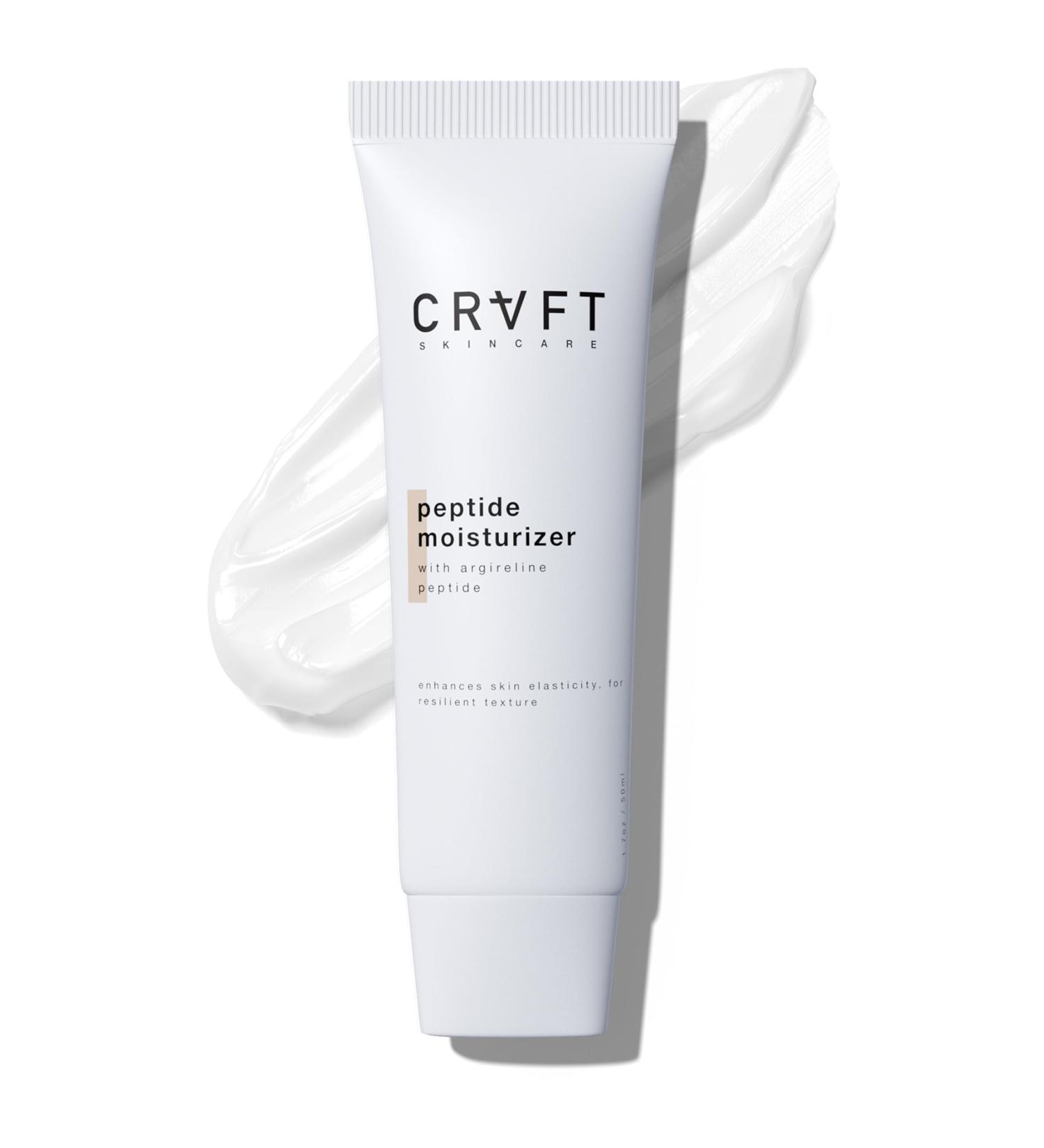 Hair Craft Co. Peptide Moisturizer 1.7oz - Daily Hydrating Face Cream for Dry Skin - Anti-Aging/Firming, Helps Reduce Wrinkle Appearance/Fine Lines Lightweight, Non-Greasy Formula - 30 Day Supply - Buy Online on GoSupps.com