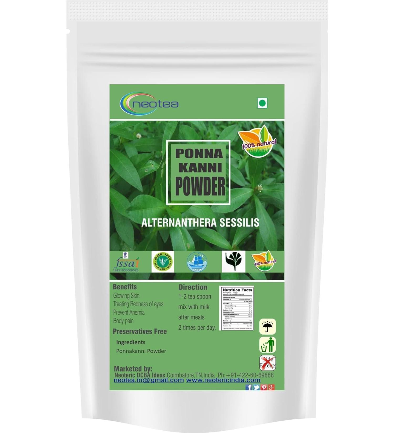 NENA Ponnanganni Powder 300 Gm - Buy Online on GoSupps.com