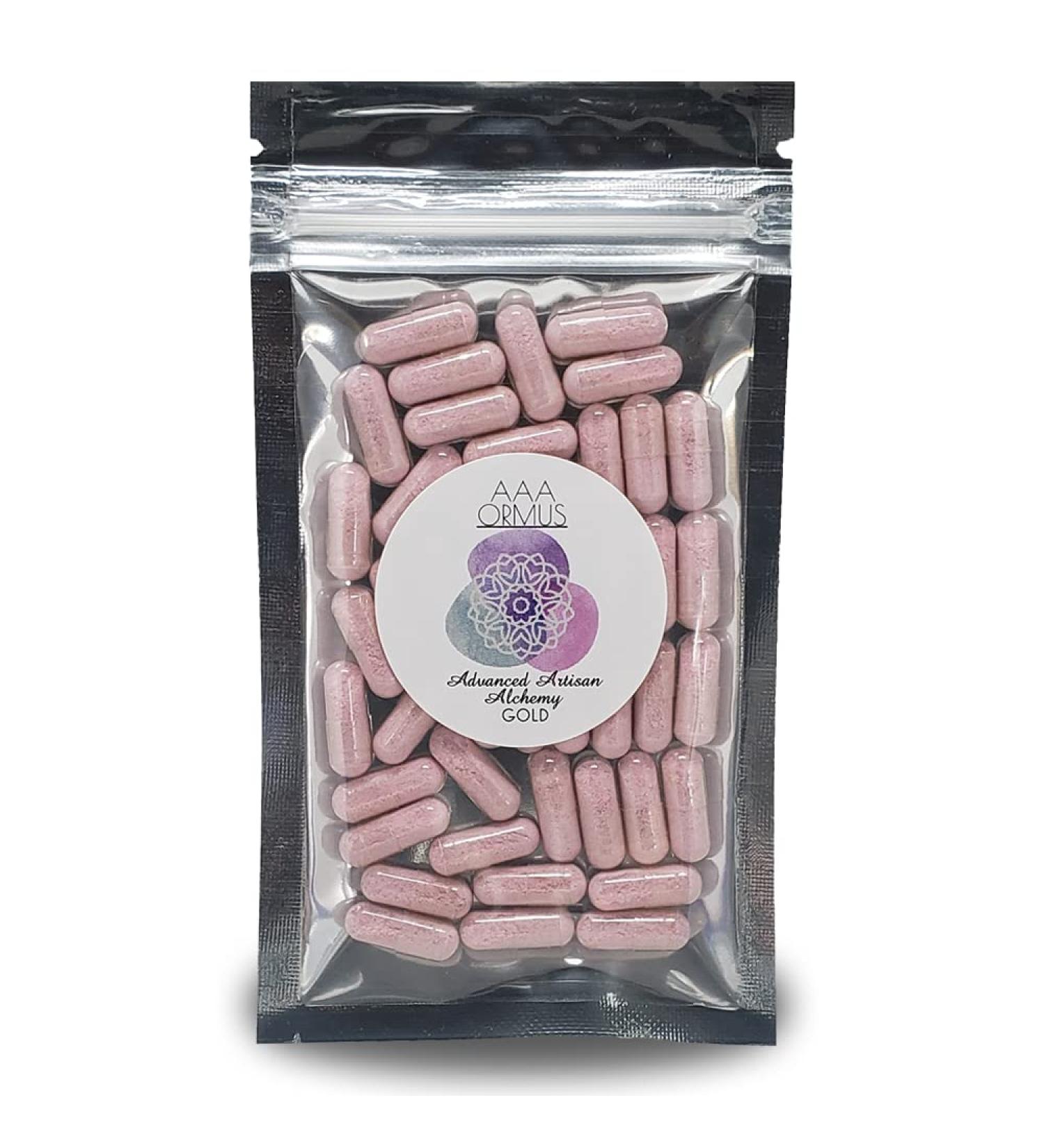 ORMUS Gold - Colloidal Gold Capsules Vegan - Monoatomic Gold Ormus - The Philosopher's Stone - 45 Count Bag - Buy Online on GoSupps.com