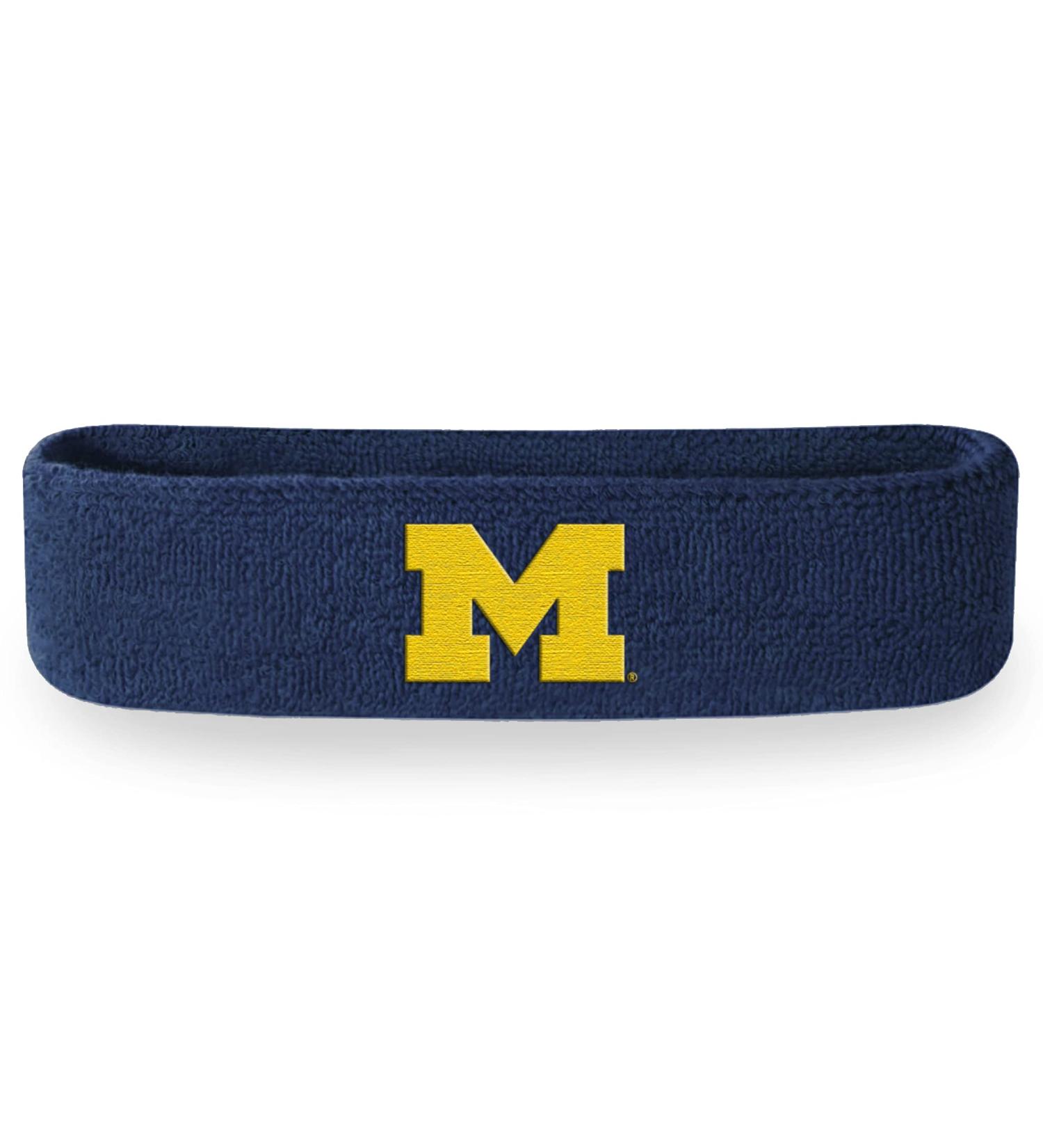 University of Michigan Wolverines Sweatbands and Headbands - Terry Cloth Sets - Buy Online on GoSupps.com