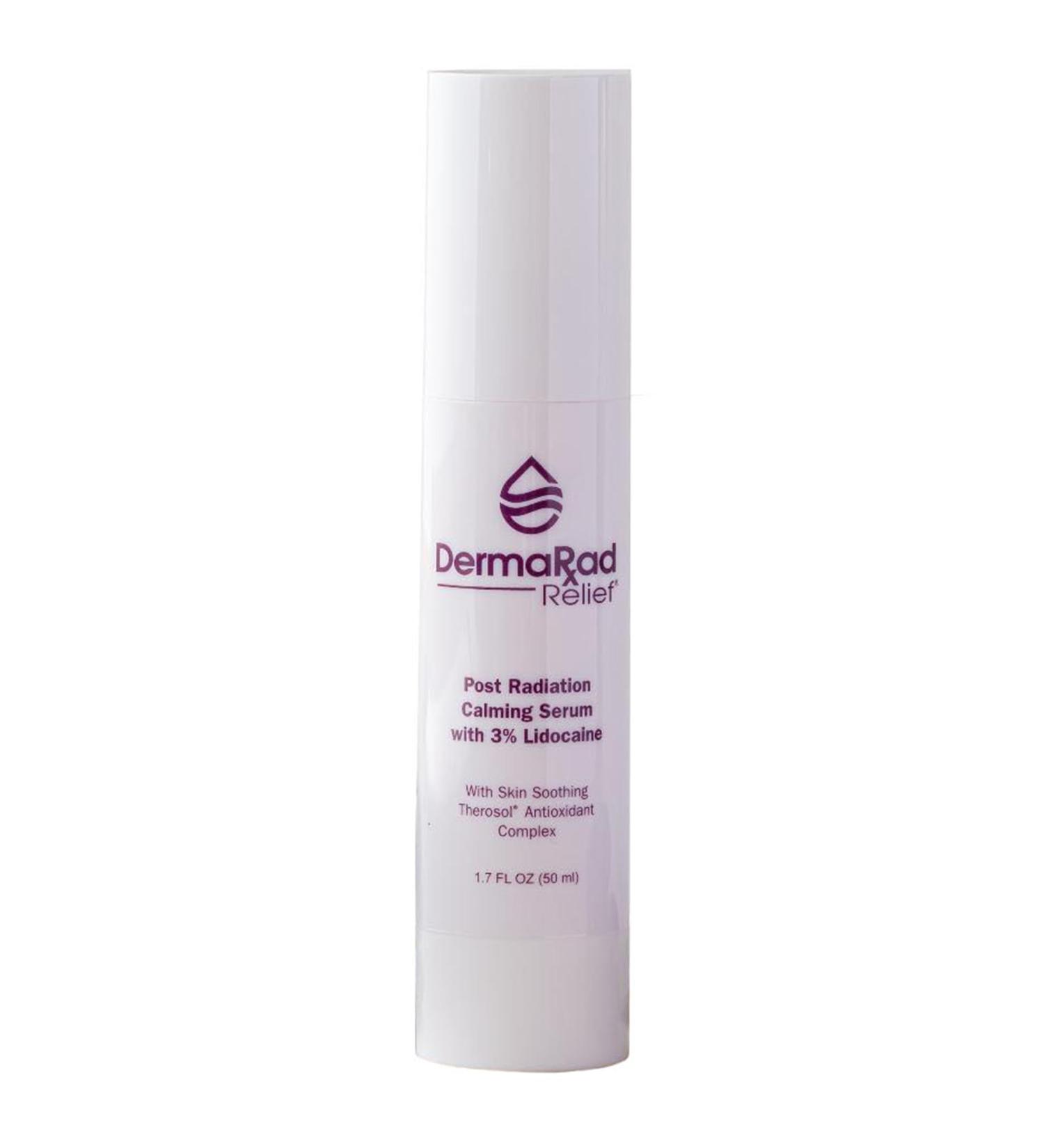 DermaRad Post Radiation Calming Serum with 3% Lidocaine - Soothes Sensitive Skin - Buy Online on GoSupps.com