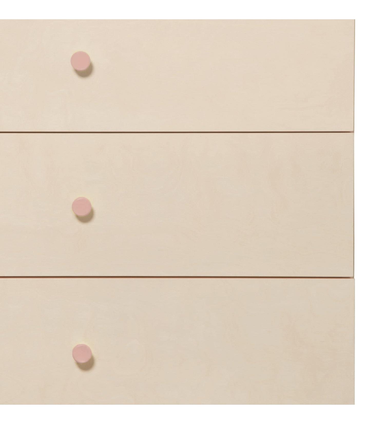 Babyletto Gelato Dresser Knob Set in Petal Pink