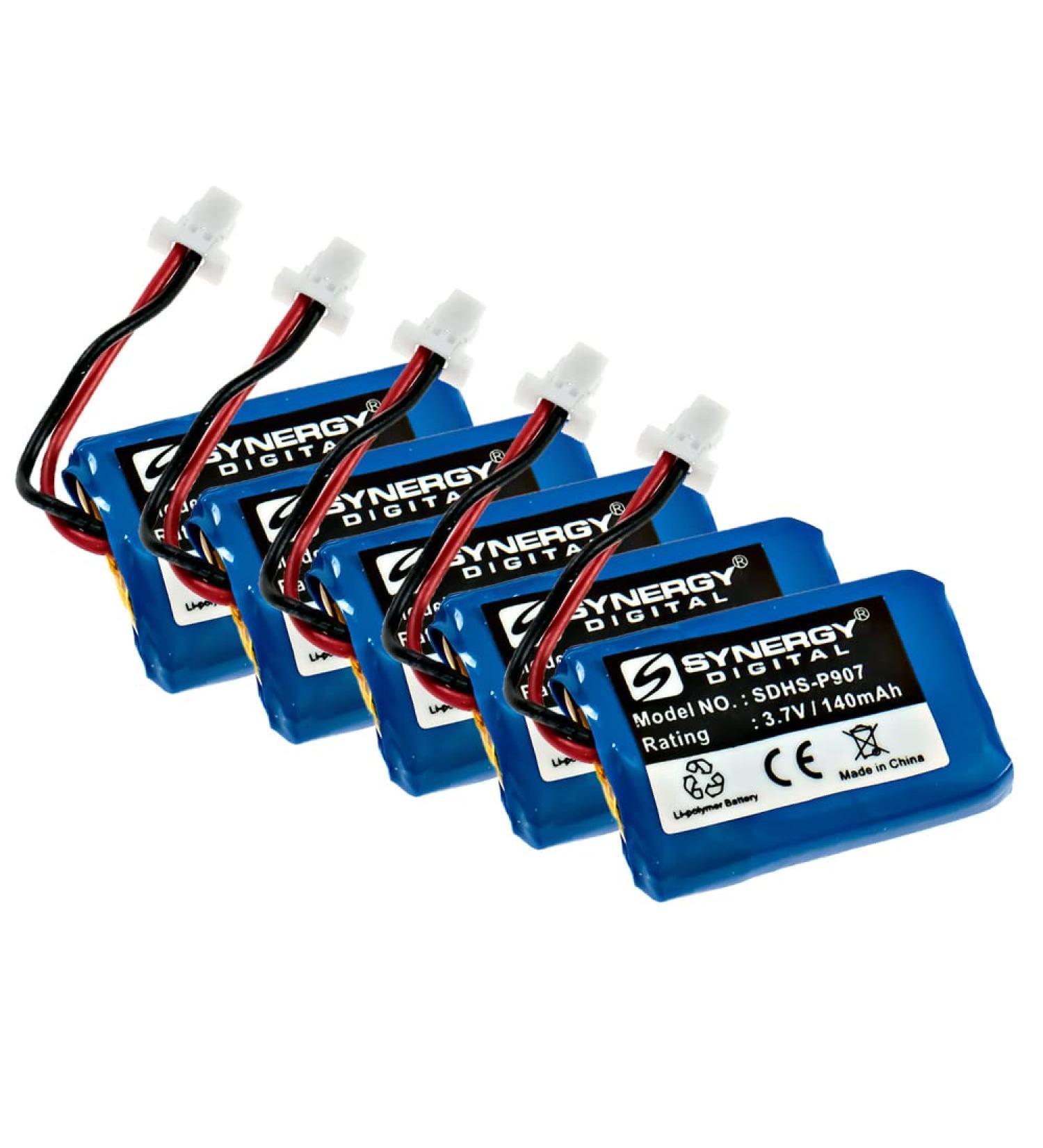Buy Synergy Digital Replacement Batteries for Plantronics 86180-01 | 5-Pack Li-Pol 3.7V 140 mAh - International Shipping Available - Buy Online on GoSupps.com