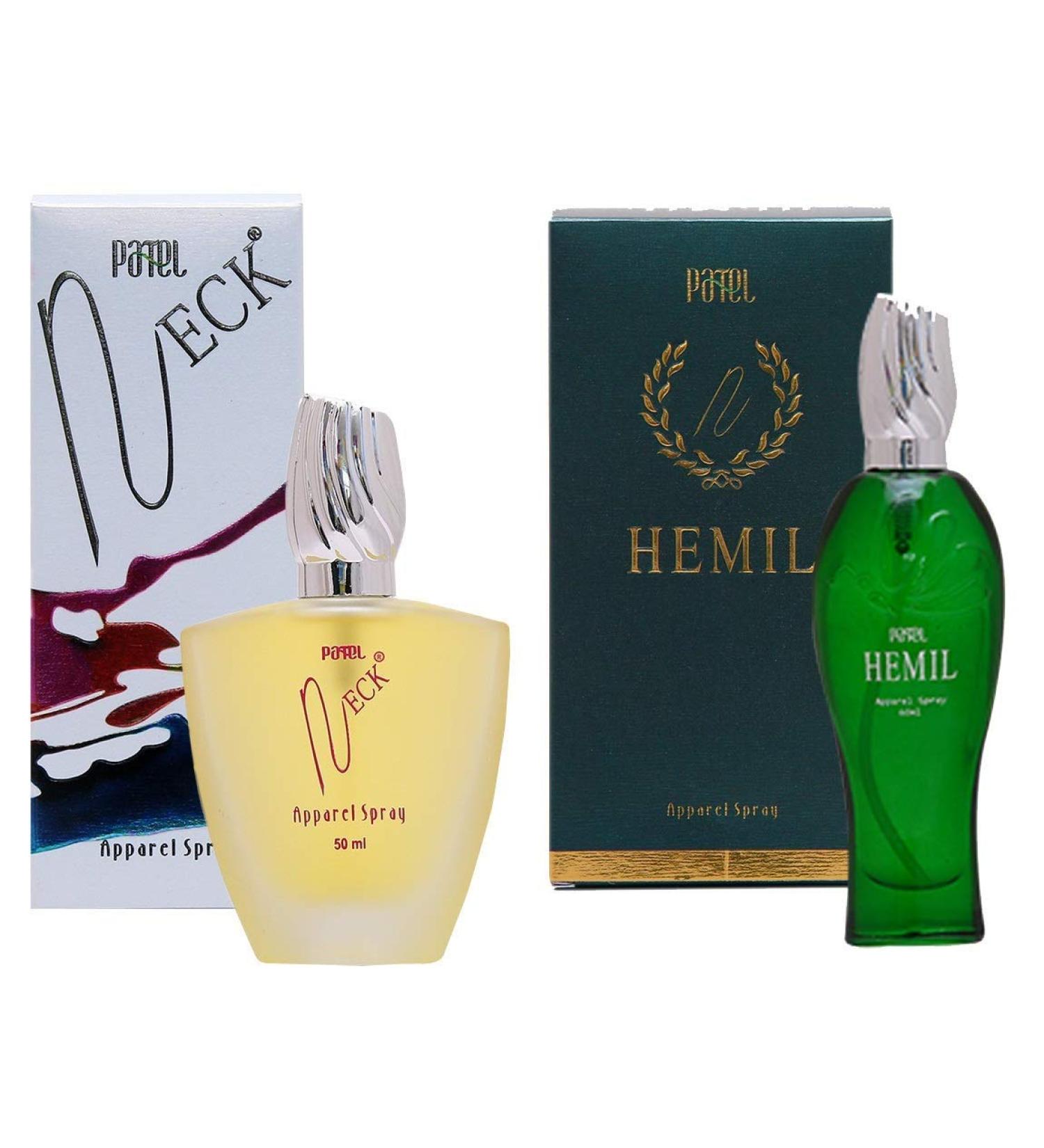 NECK FRAGRANCES Floral Liquid Patel's Neck 50 Ml & Hemil Apparel Unisex Perfume Long Lasting Fragrance 60 Ml - Buy Online on GoSupps.com