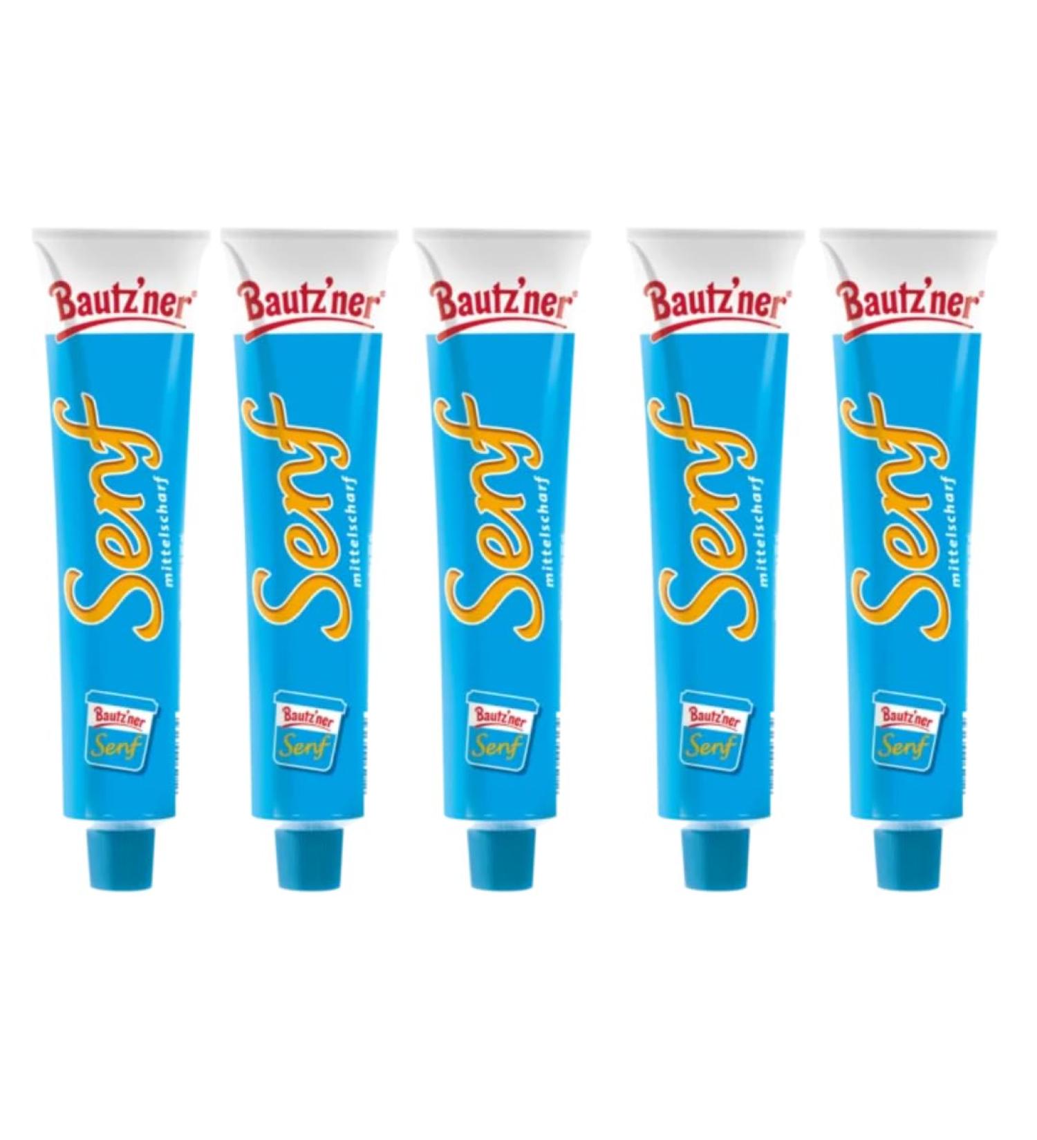 x Medium Sharp Mustard Tubes (200ml)