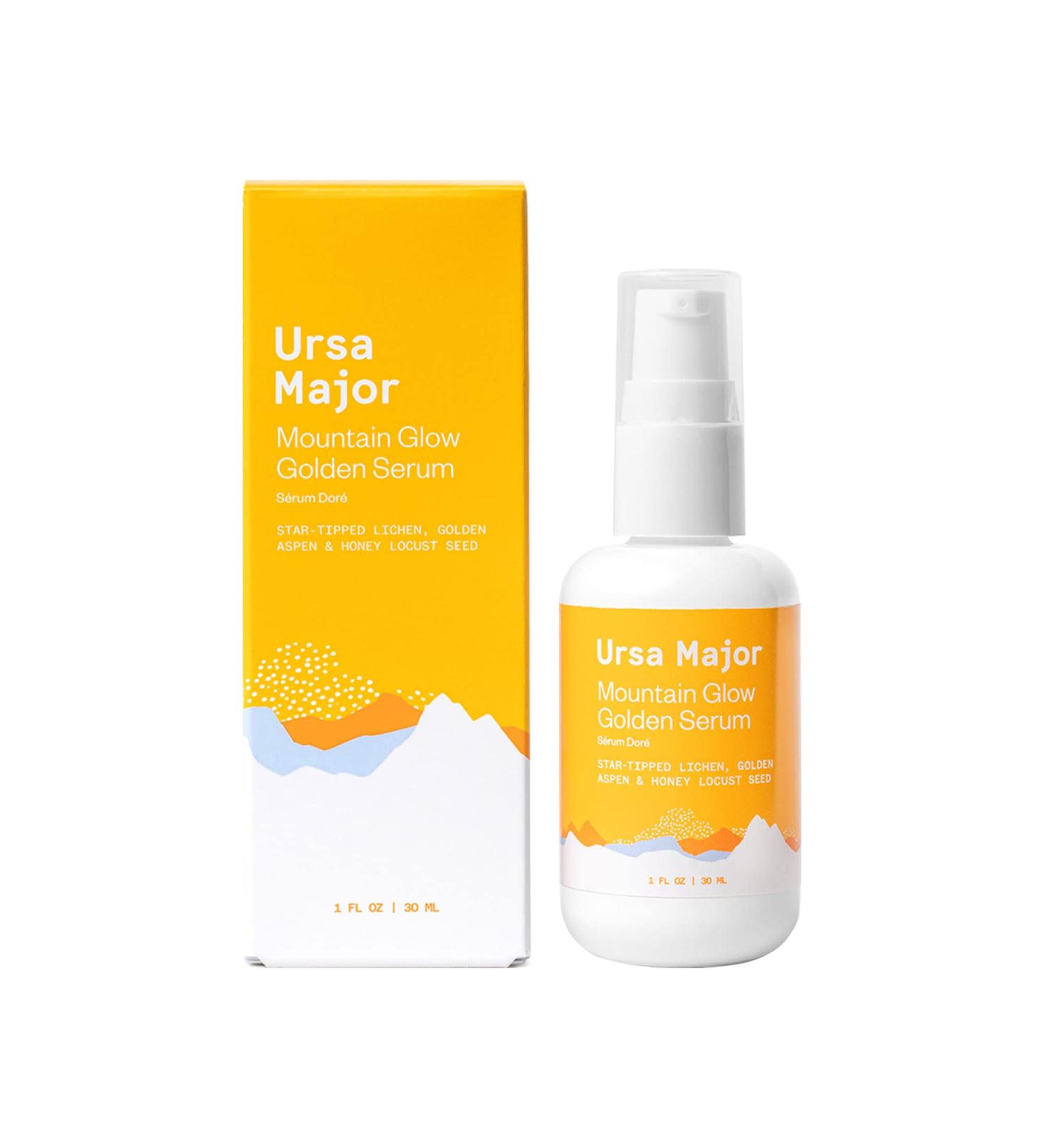 Ursa Major Mountain Glow Natural Face Serum - Vegan Daily Moisturizing Serum for Youthful Skin | Combat Wrinkles & Boost Radiance | 1.0 oz - Buy Online on GoSupps.com