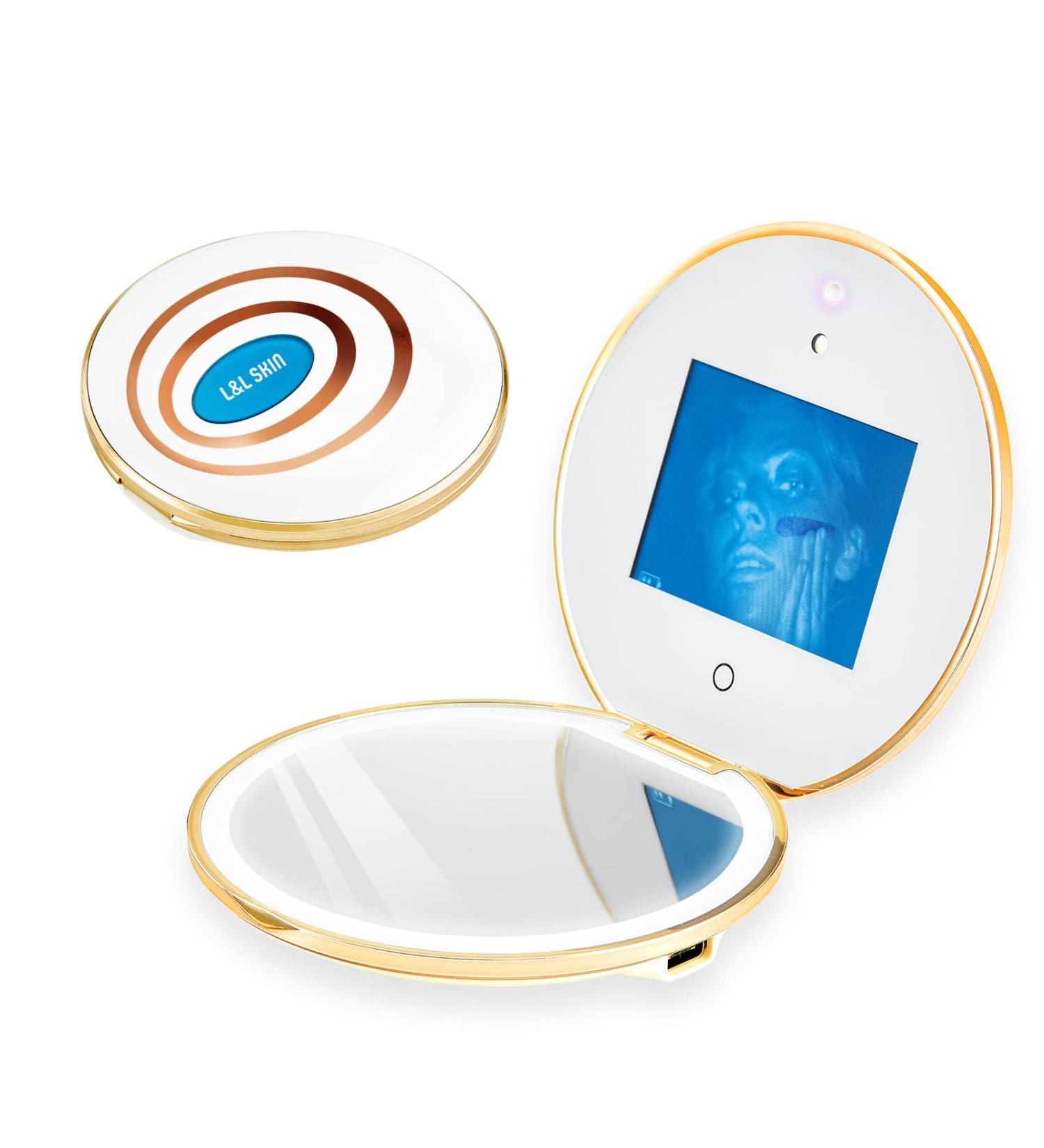 L&L SKIN UVmagic Mirror Compact - Travel Makeup Mirror with UV Camera for Sunscreen Test - Buy Online on GoSupps.com