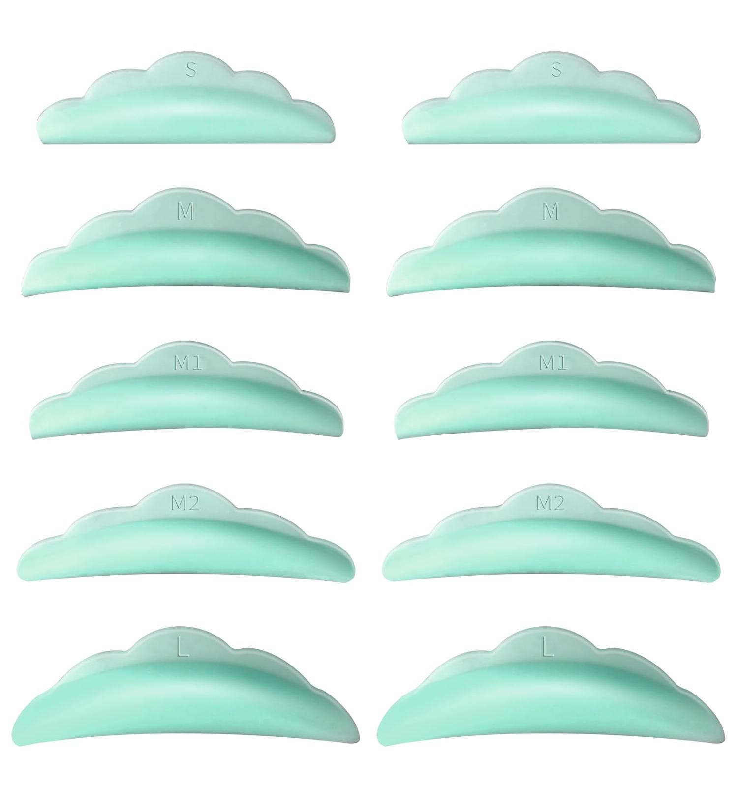 50Pcs Reusable Silicone Eyelash Rods & Pads for Lash Lifts - Eyelashes Perming Curlers (S/M/M1/M2/L) - Perfect Makeup Tool - Buy Online on GoSupps.com