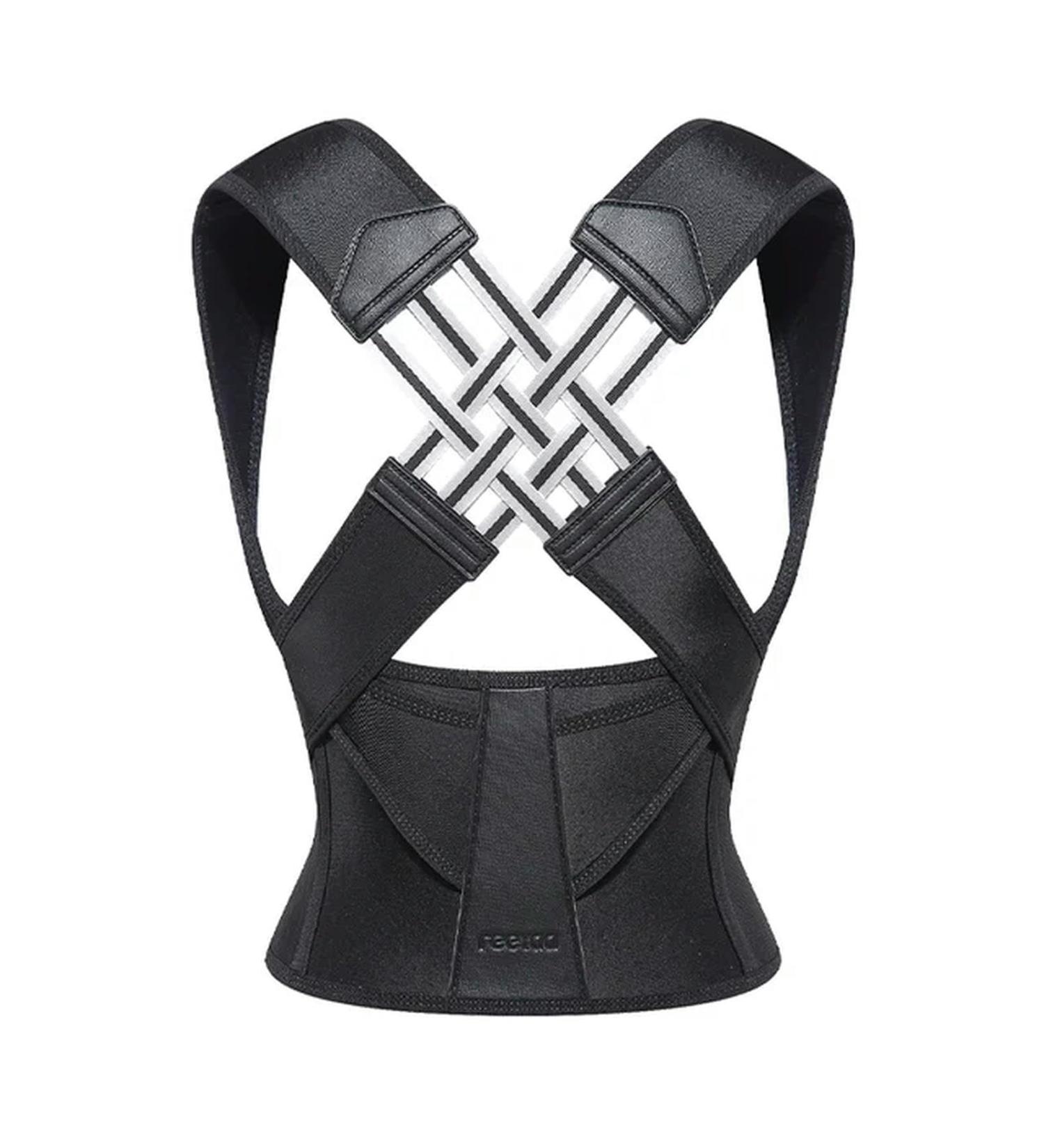 Adjustable Back Posture Corrector Belt Women Men Prevent Slouching Relieve Pain Posture Corrector Black XL - Buy Online on GoSupps.com