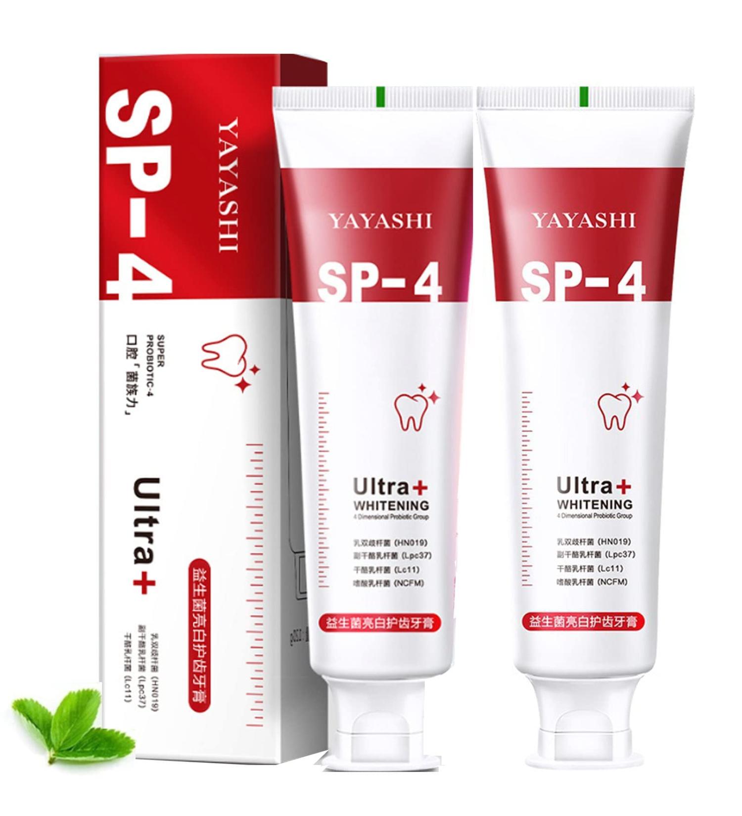 2PCS Yayashi SP-4 Toothpaste - Brightening & Whitening for Fresh Breath | SP-4 Toothpaste - Buy Online on GoSupps.com