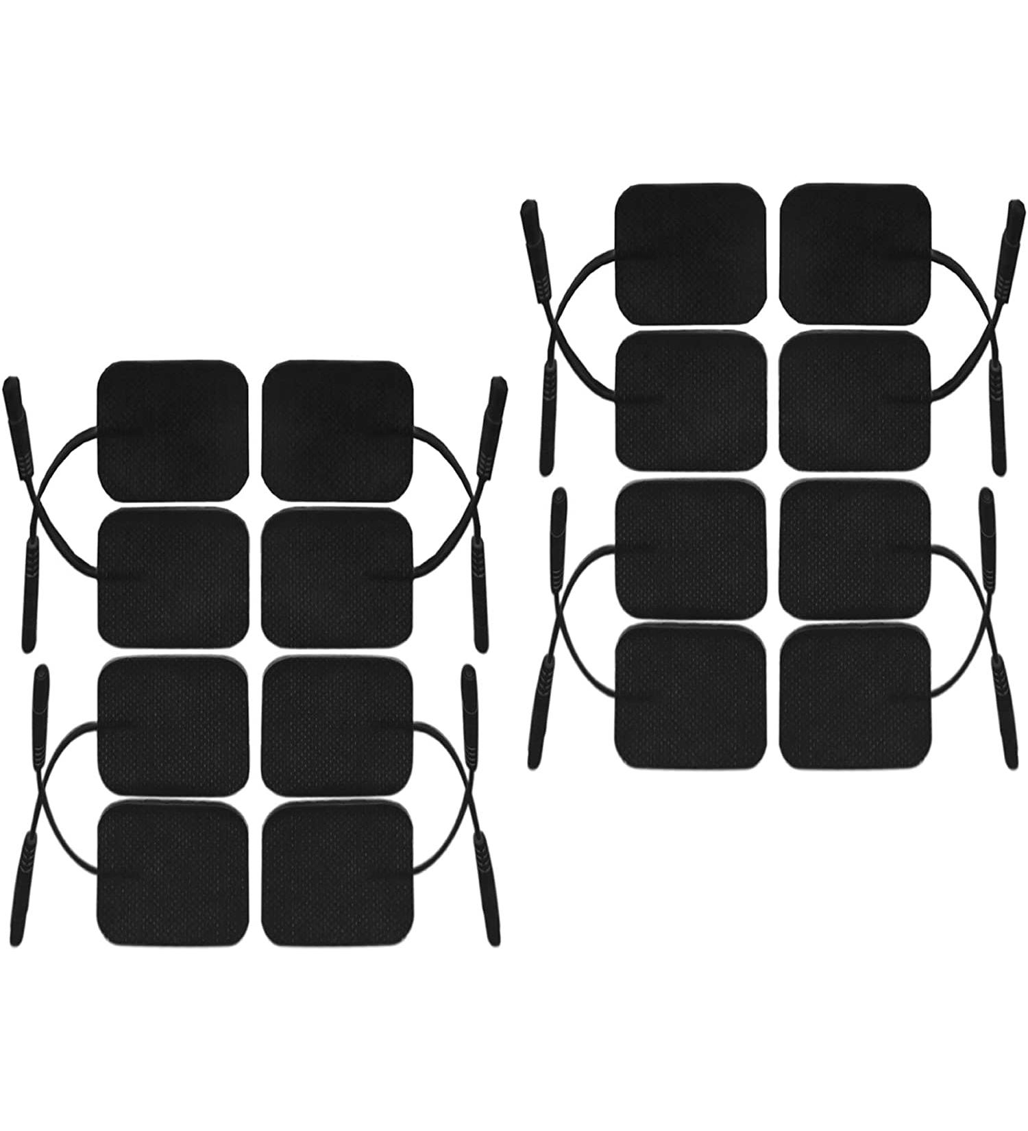 ISTIM Super Soft 5x5 cm TENS-EMS Self-Adhesive Electrode Pads - 16 Pieces for Pain Relief & Muscle Growth - Compatible with 2mm Devices - Buy Online on GoSupps.com