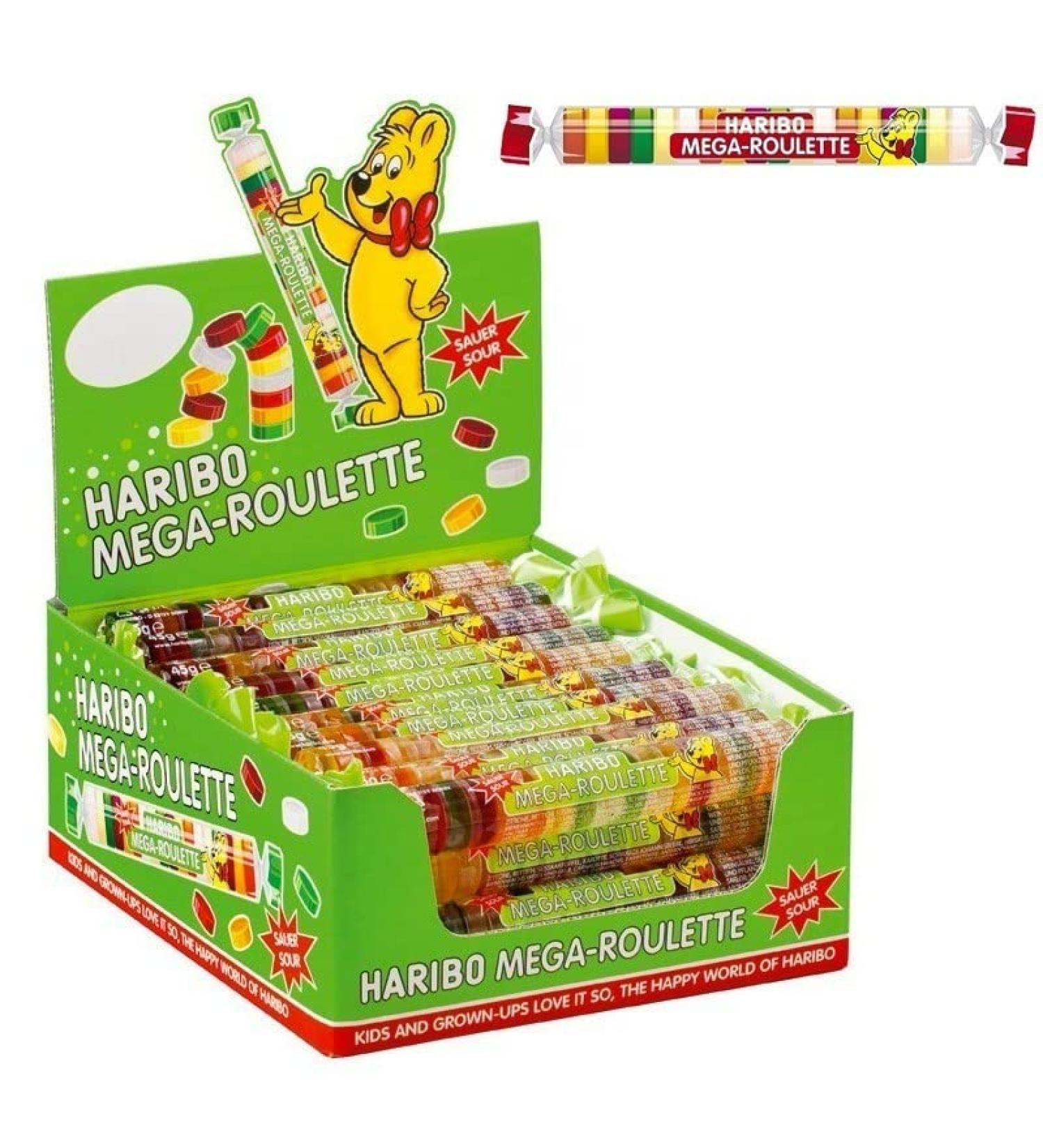 Haribo Mega Roulette Sour 12 Envelopes 45g