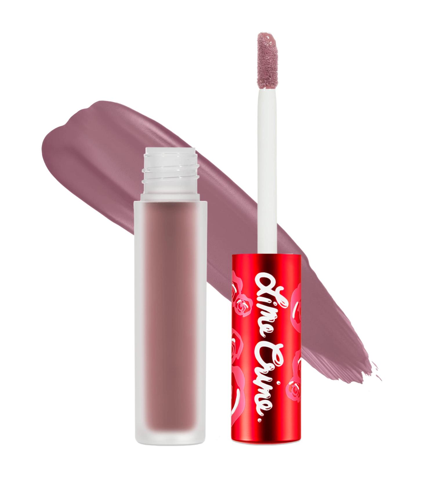 Lime Crime Velvetines Cashmere Liquid Matte Lipstick - Long-Lasting Velvety Matte, French Vanilla Scent - Vegan - Grey Beige - Buy Online on GoSupps.com