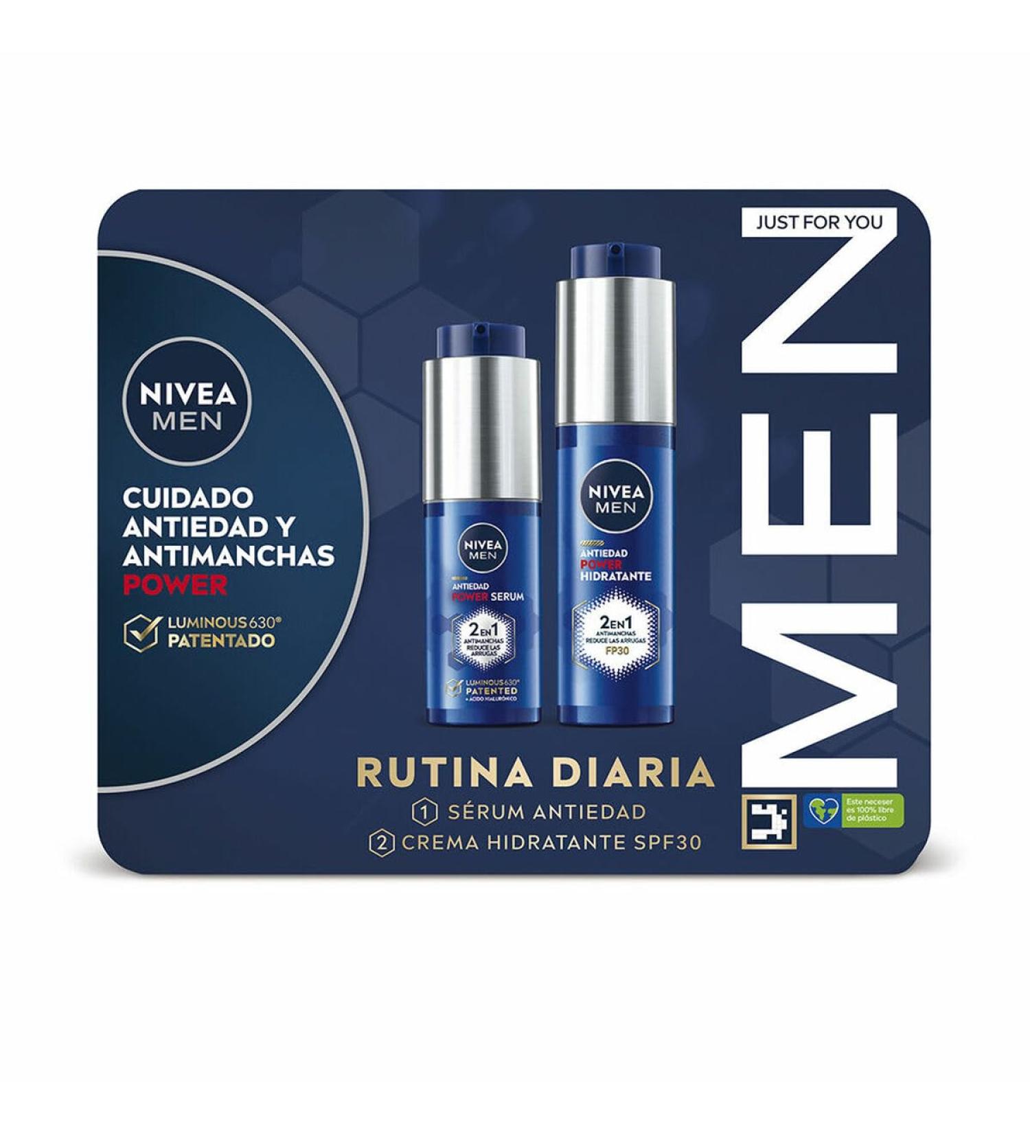 NIVEA NIVEA DAILY ROUTINE MEN CASE Anti-Aging Serum & Moisturizing Cream SPF30 (2 pcs)