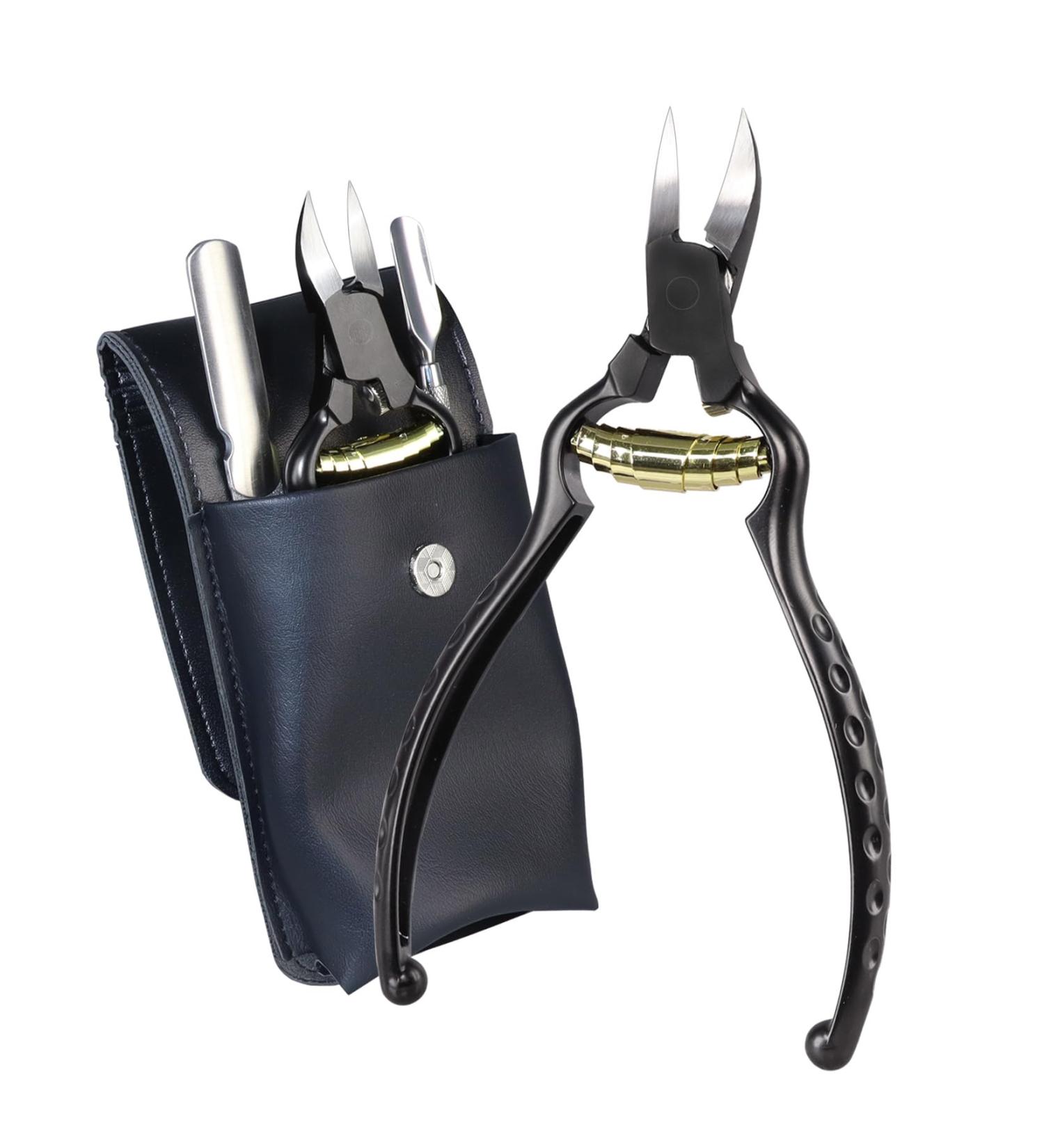 SG Nekoo Toe Nail Clippers for Thick Nails for Seniors Sharp Heavy Duty Nail Clippers Set for Ingrown Toenail Podiatrist Trimmer with Safety Lock for Men Women (Curved-Black3P) - Buy Online on GoSupps.com