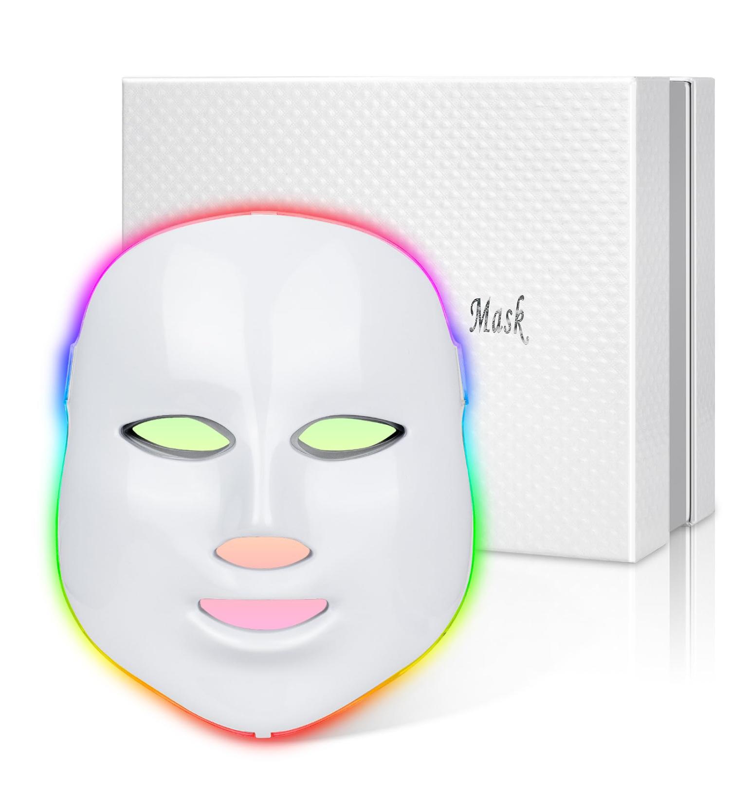 Red Light Therapy Face Mask - 7 Color LED Skin Care for Youthful Skin | International Shipping - Buy Online on GoSupps.com