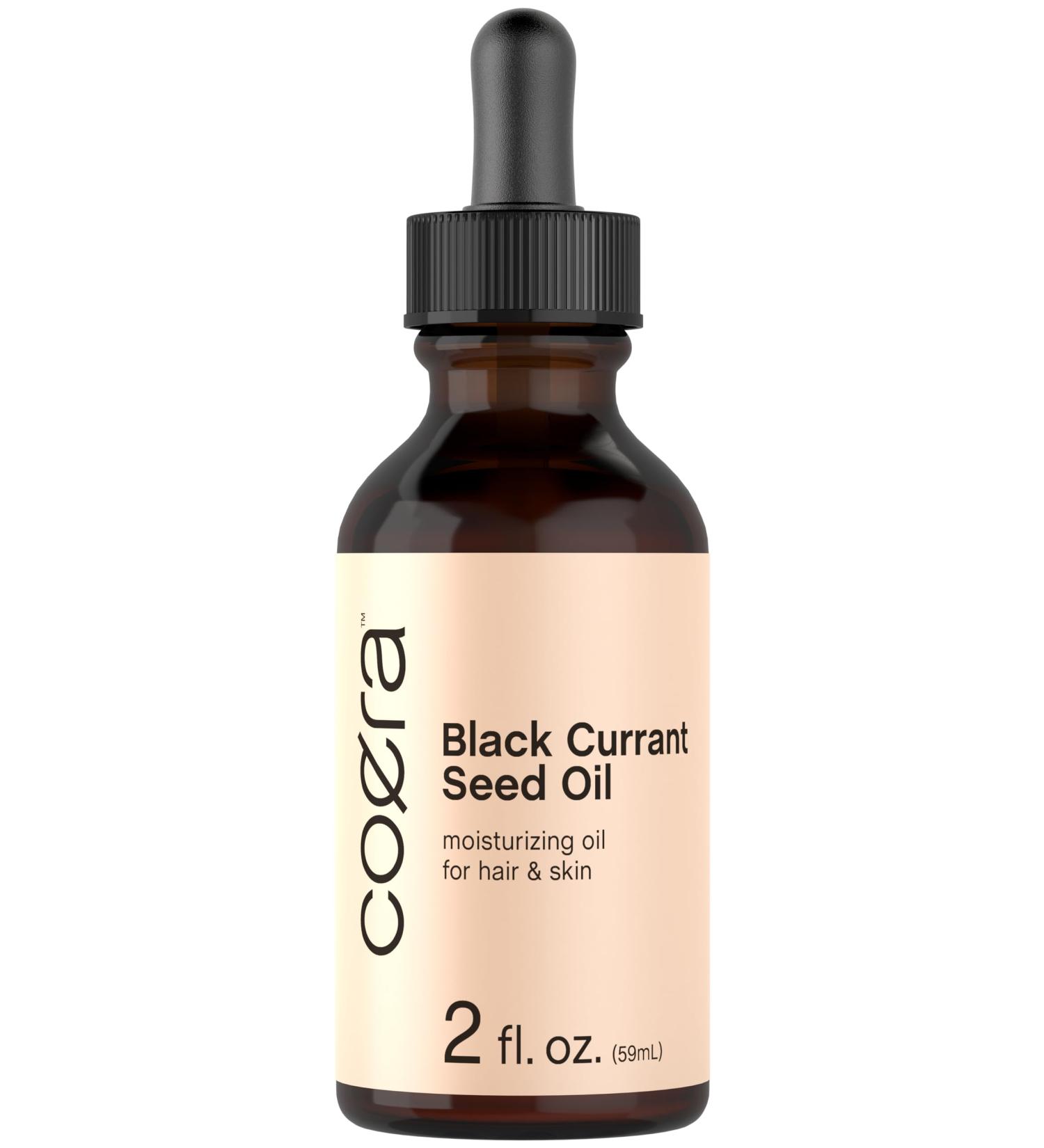 Black Currant Seed Oil - 2 fl oz | Moisturizing Hair & Skin Oil | Paraben SLS & Fragrance Free - Buy Online on GoSupps.com
