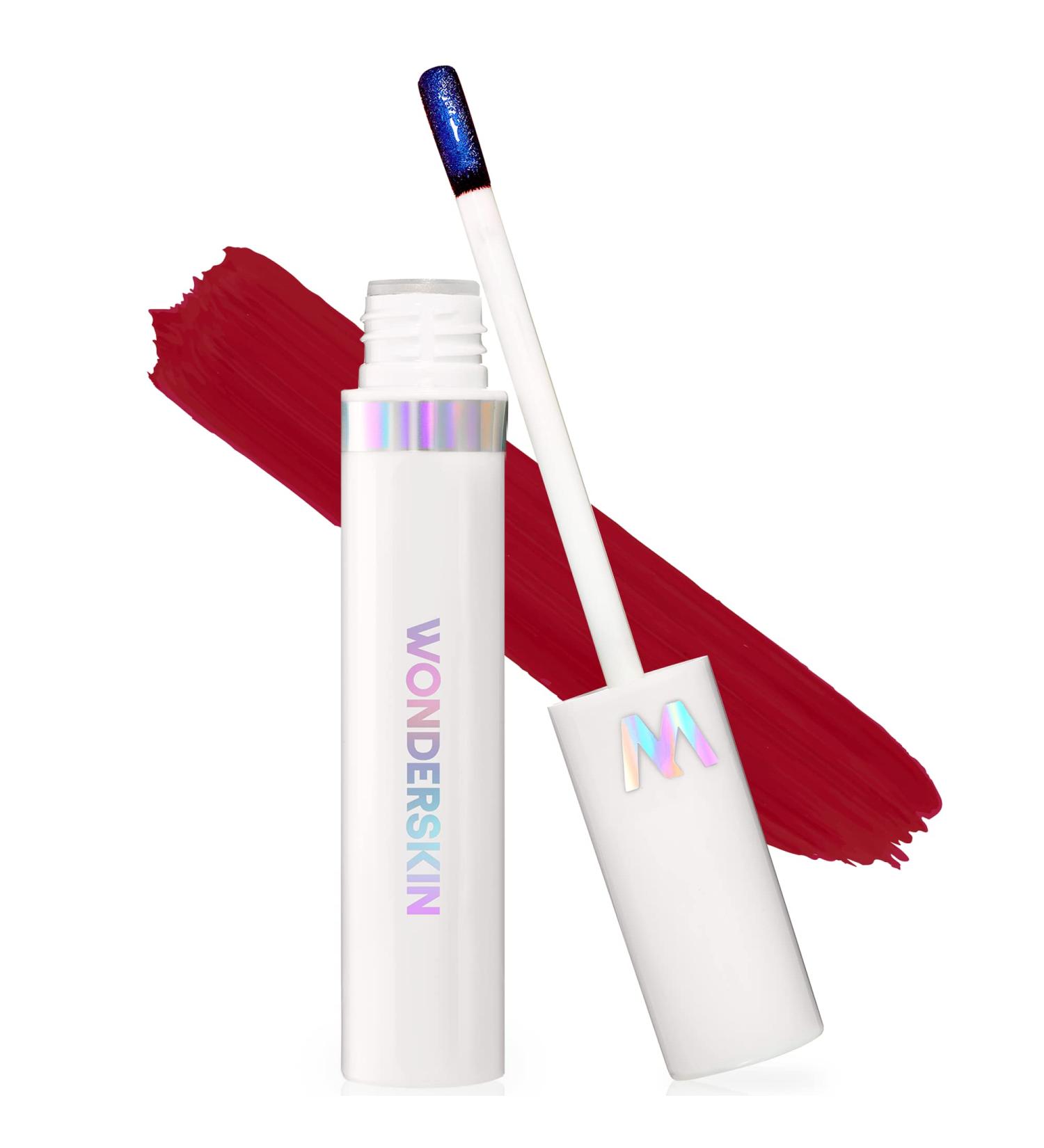 Wonderskin Wonder Blading Long Lasting Red Lip Stain - Divine Masque | Waterproof & Transfer Proof Natural Lip Tint - Buy Online on GoSupps.com