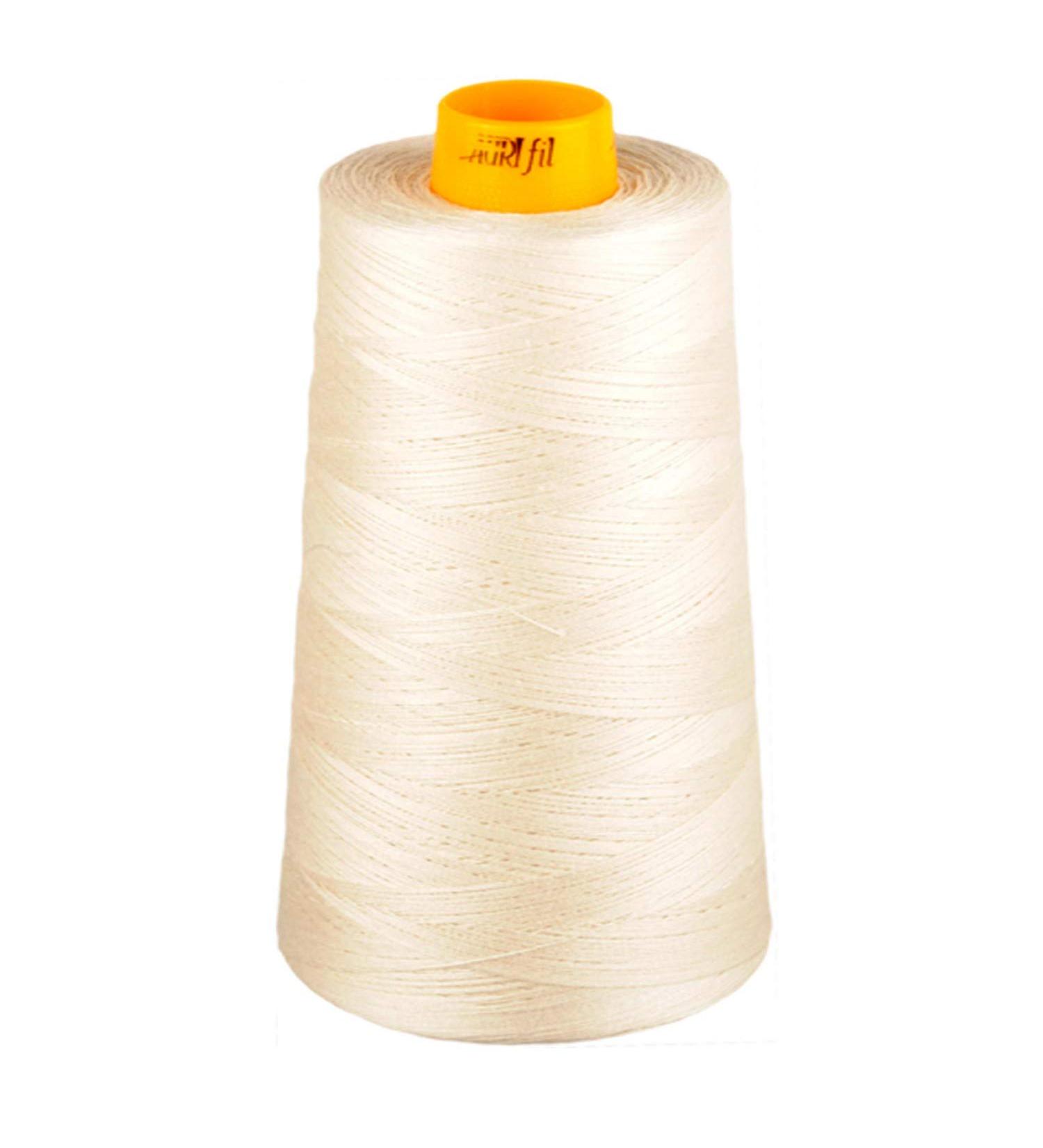 Aurifil 2311 Mako 40 Wt 100% Cotton Thread, 3,280 Yard Cone Muslin, Beige