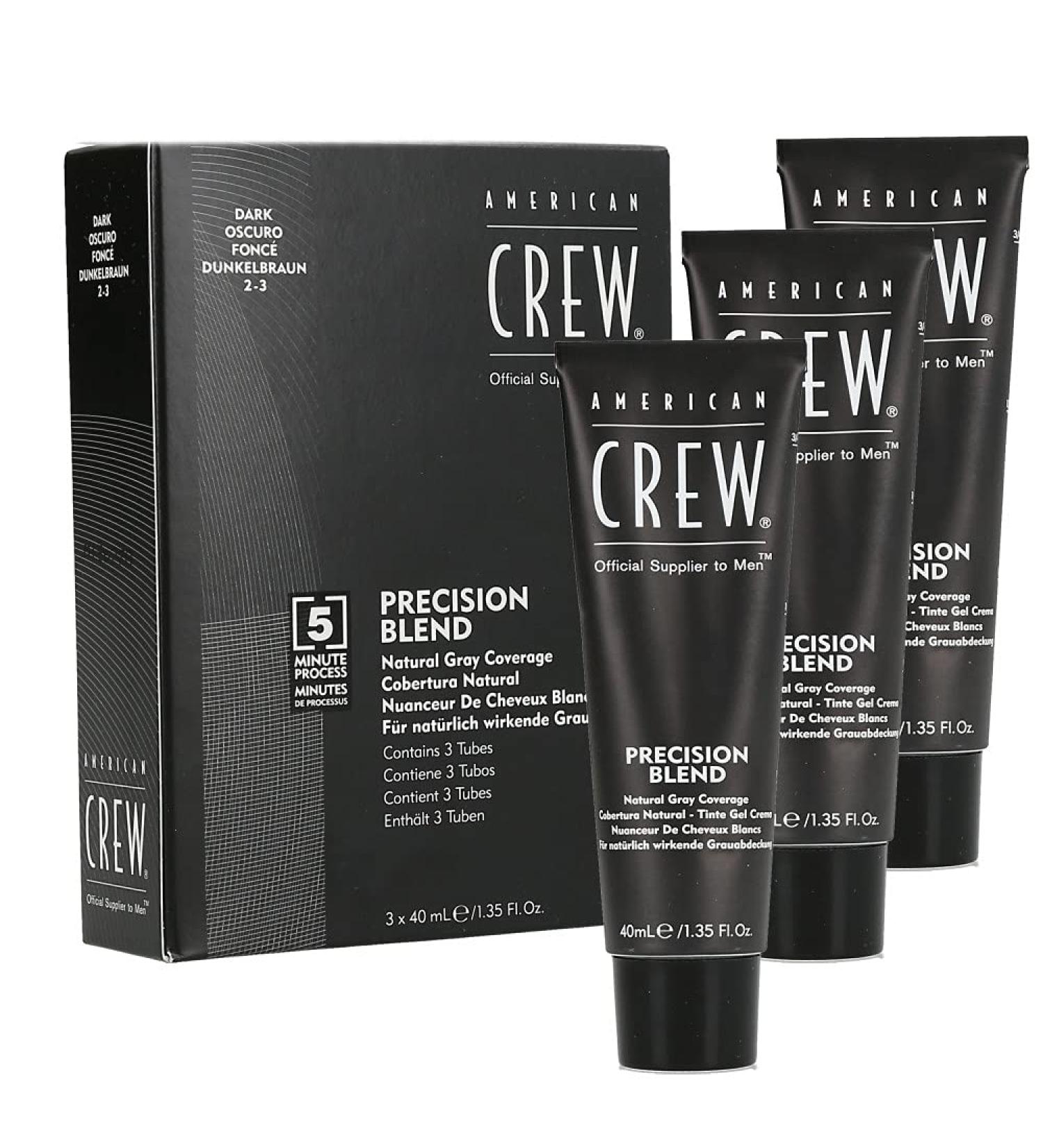 AMERICAN CREW Crew Ac Precision Blend Dark (2-3) 3 x 40 ml 120 ml (8007376999091) grey 120 ml (1 pack)