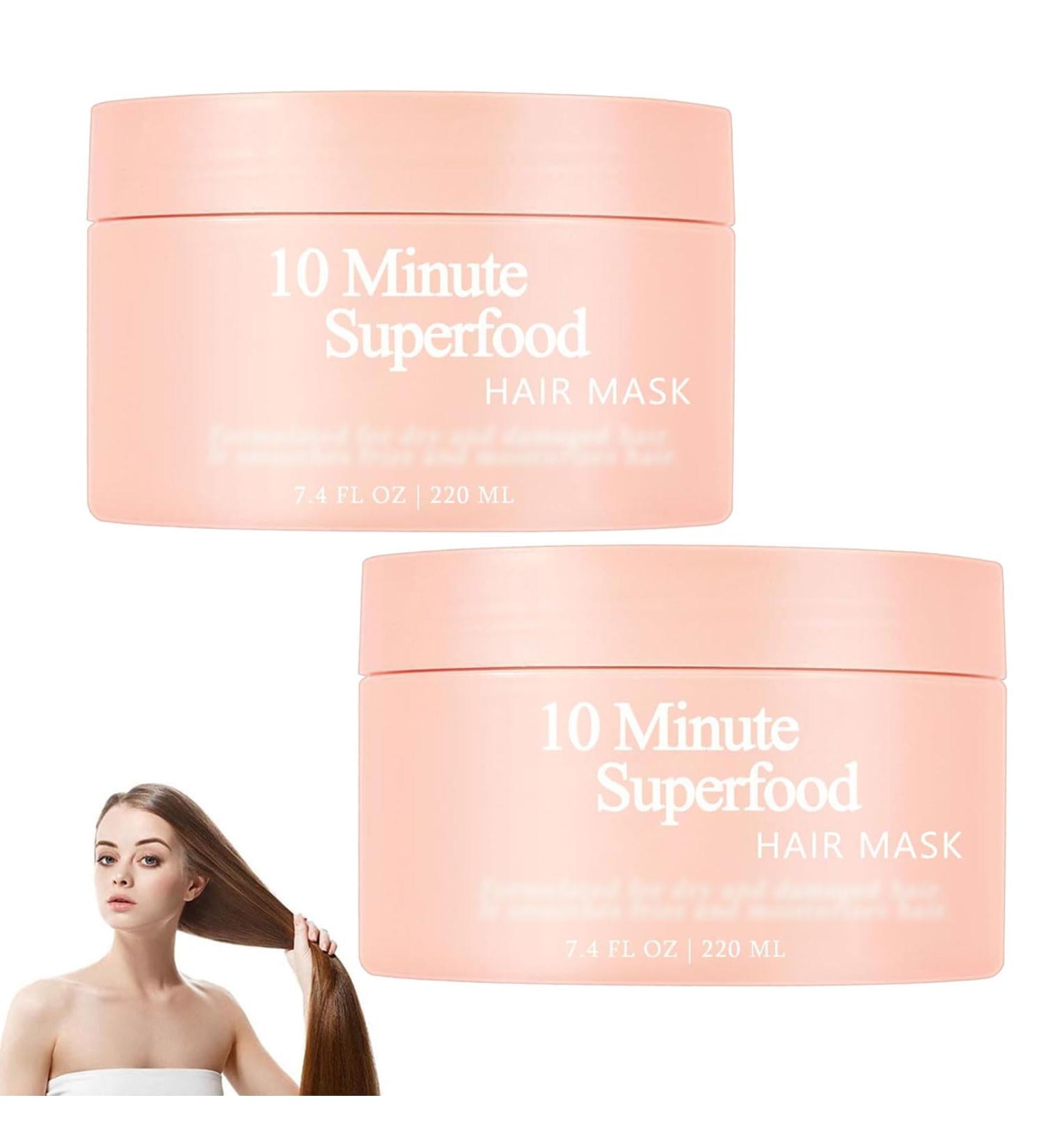 10-Minute Vitamin-Infusion Hair Mask 10-Minute Superfood Vitamin-Infusion Hair Mask 10 Minute Superfood Hair Mask Hair Mask For Thicker Fuller Softer Hair (2) - Buy Online on GoSupps.com
