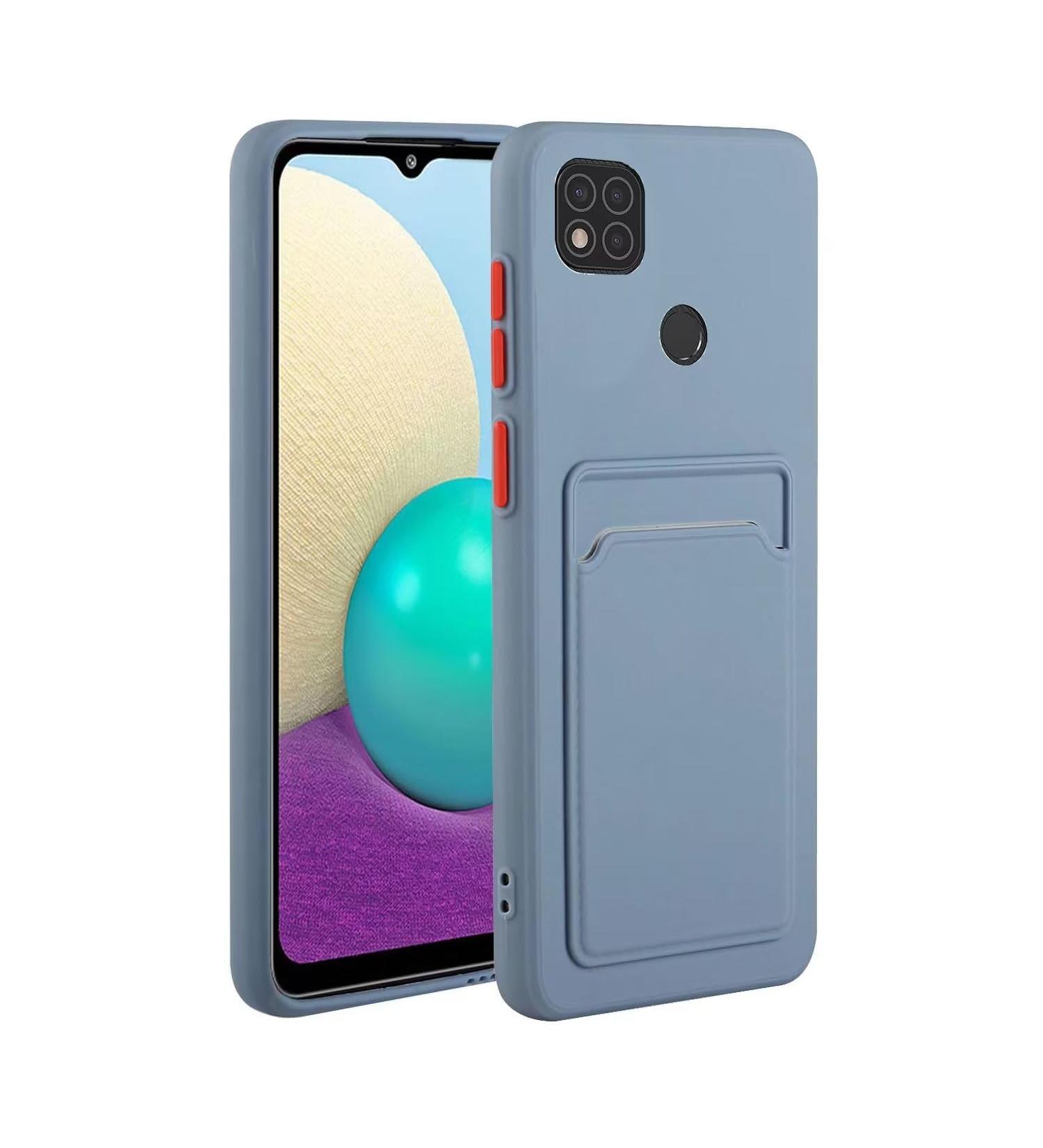Buy Tivenfezk Nadoli Silicone Case for Xiaomi Redmi 10A - Ultra Thin Shockproof Scratch-Resistant TPU Wallet Cover with Credit Card Holder - Gray | International Shipping Available - Buy Online on GoSupps.com