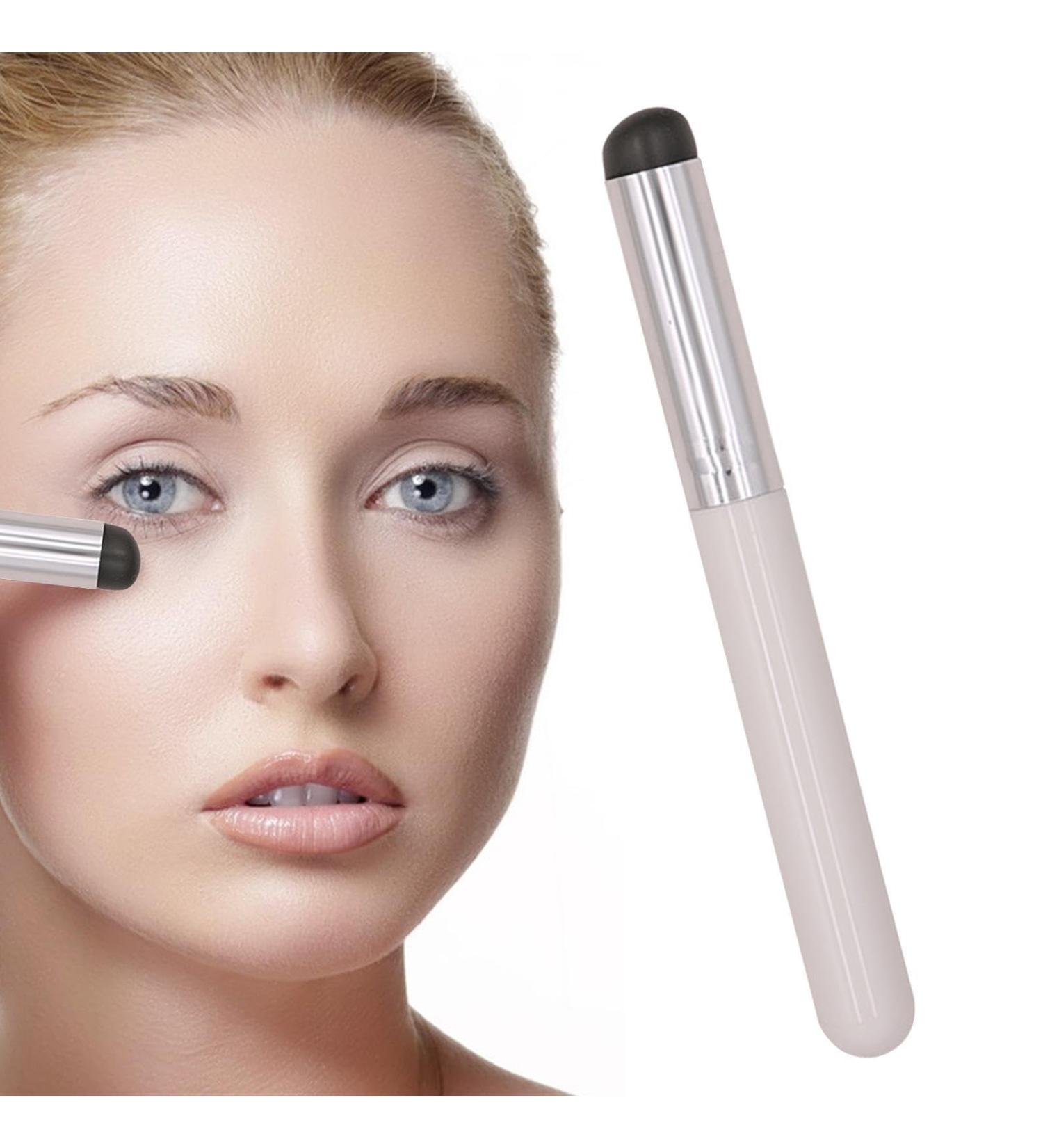 Wyttuubv Silicone Lip Brush Lip Scrub Brush Soft Lip Applicator Silicone Portable Round Head Makeup Brush Multifunctional for Lipstick Eyeshadow Smoother and Fuller - Buy Online on GoSupps.com