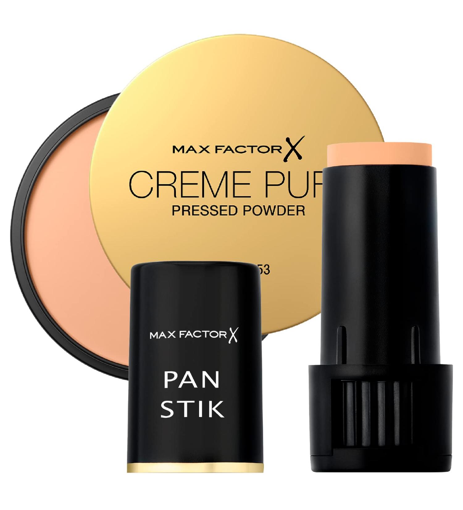 Max Factor Pan Stik Compact Foundation 3 in 1 Cream Puff Pressed Powder Cream Puff Powder Mattifying Powder Long Lasting Lasting 5 Translucent - 2 Cosmetics - Buy Online on GoSupps.com