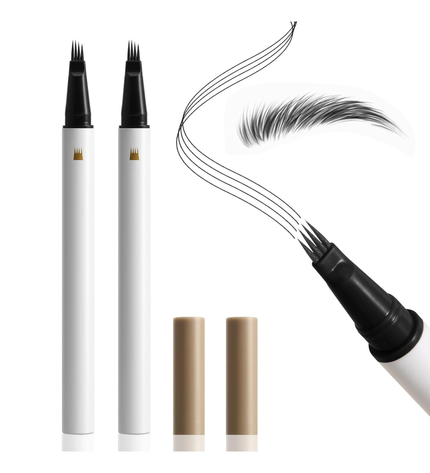 Boobeen lot de 2 stylos sourcils pour microblading crayons sourcils waterproof pour femmes permettant de cr er sans effort des traits naturels semblables des poils tenue toute la journ e 5 g (Lot de 2) #02 Dark Brown - Buy Online on GoSupps.com