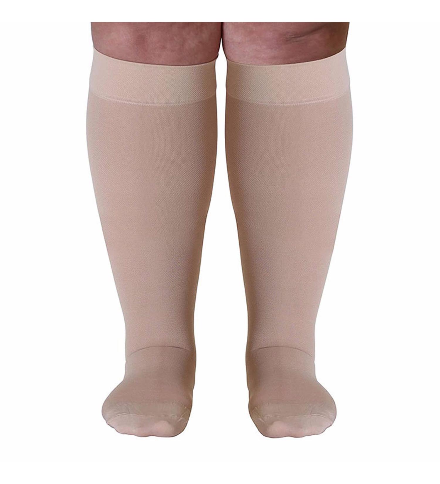 WSYKC Extended Compression Stockings - Max Size 6XL Closed Toe Ideal for Strong Calves (2 Pairs) - International Shipping Available - Buy Online on GoSupps.com