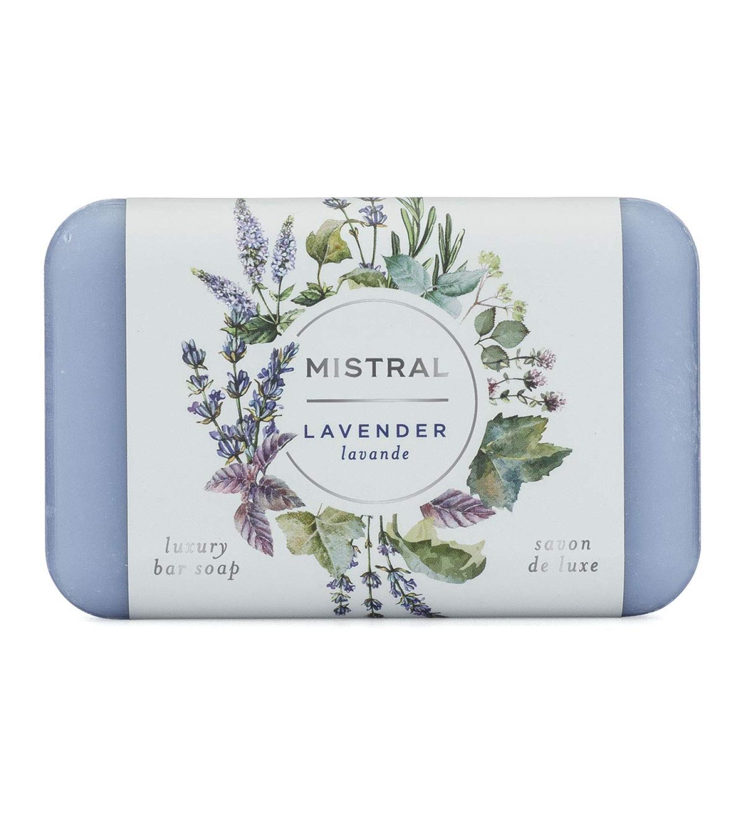 Mistral Classic Organic Bar Soap, Lavender, 2 Bars Lavender 2 Count (Pack of 1)