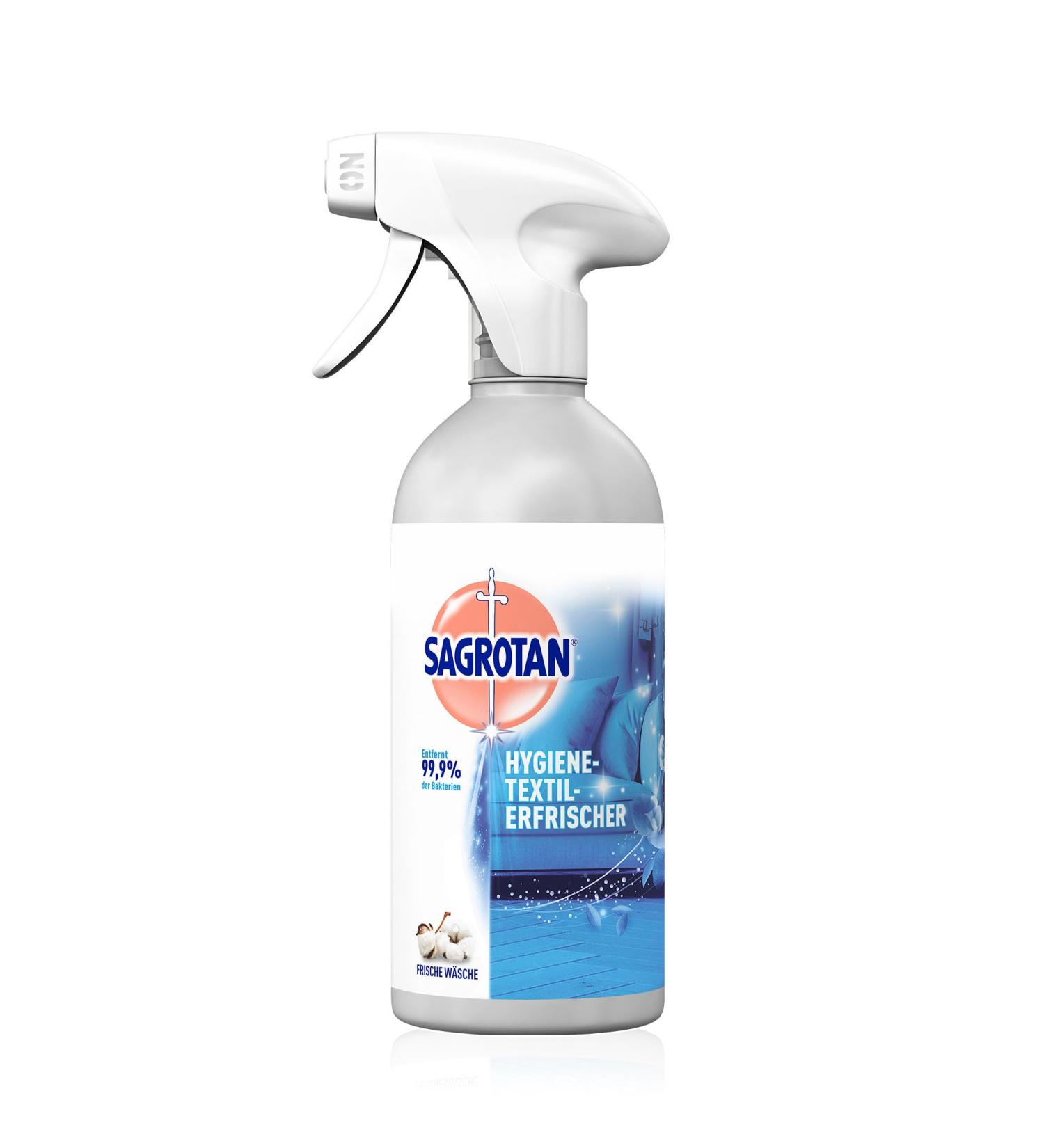 Sagrotan Hygiene Textile Fresh 500ml - Removes Odors & Bacteria for Clothing & Home Textiles - Fresh Laundry Solution - Buy Online on GoSupps.com