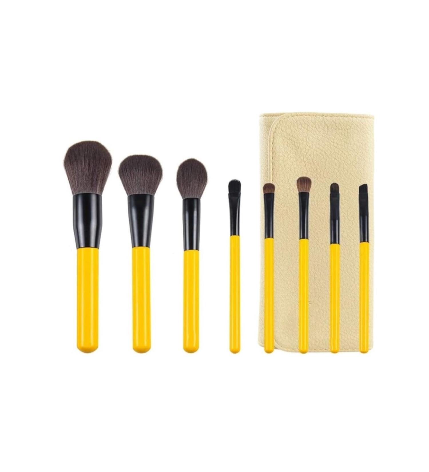 8-Piece Soft Makeup Brush Set - Portable Brushes with Cosmetic Bag for Beginners & Professionals | International Shipping - Buy Online on GoSupps.com