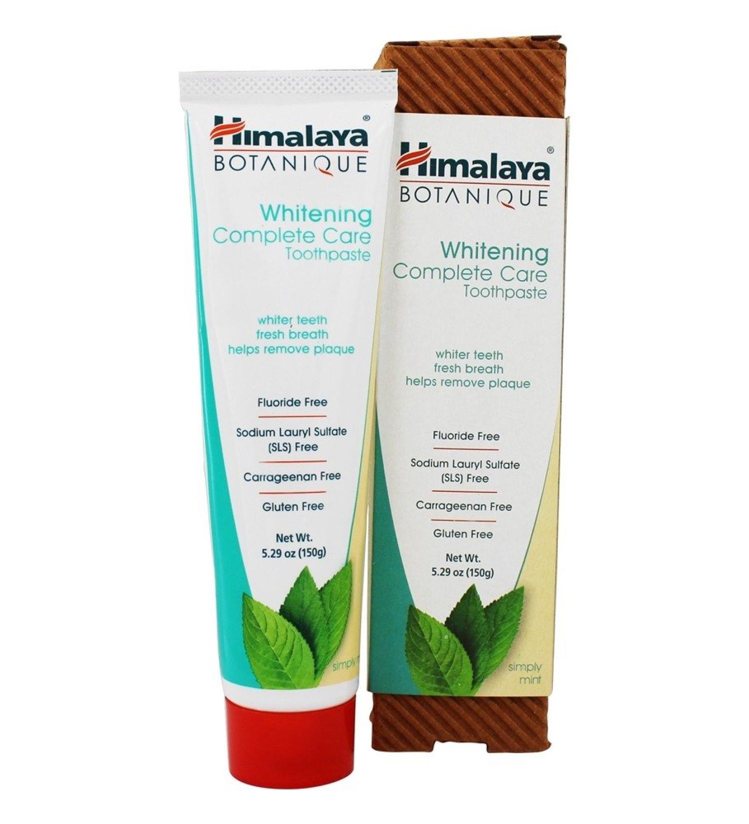 Himalaya Botanique Whitening Toothpaste Simply Mint 5.29 oz - Natural Care for Radiant Smile - Buy Online on GoSupps.com
