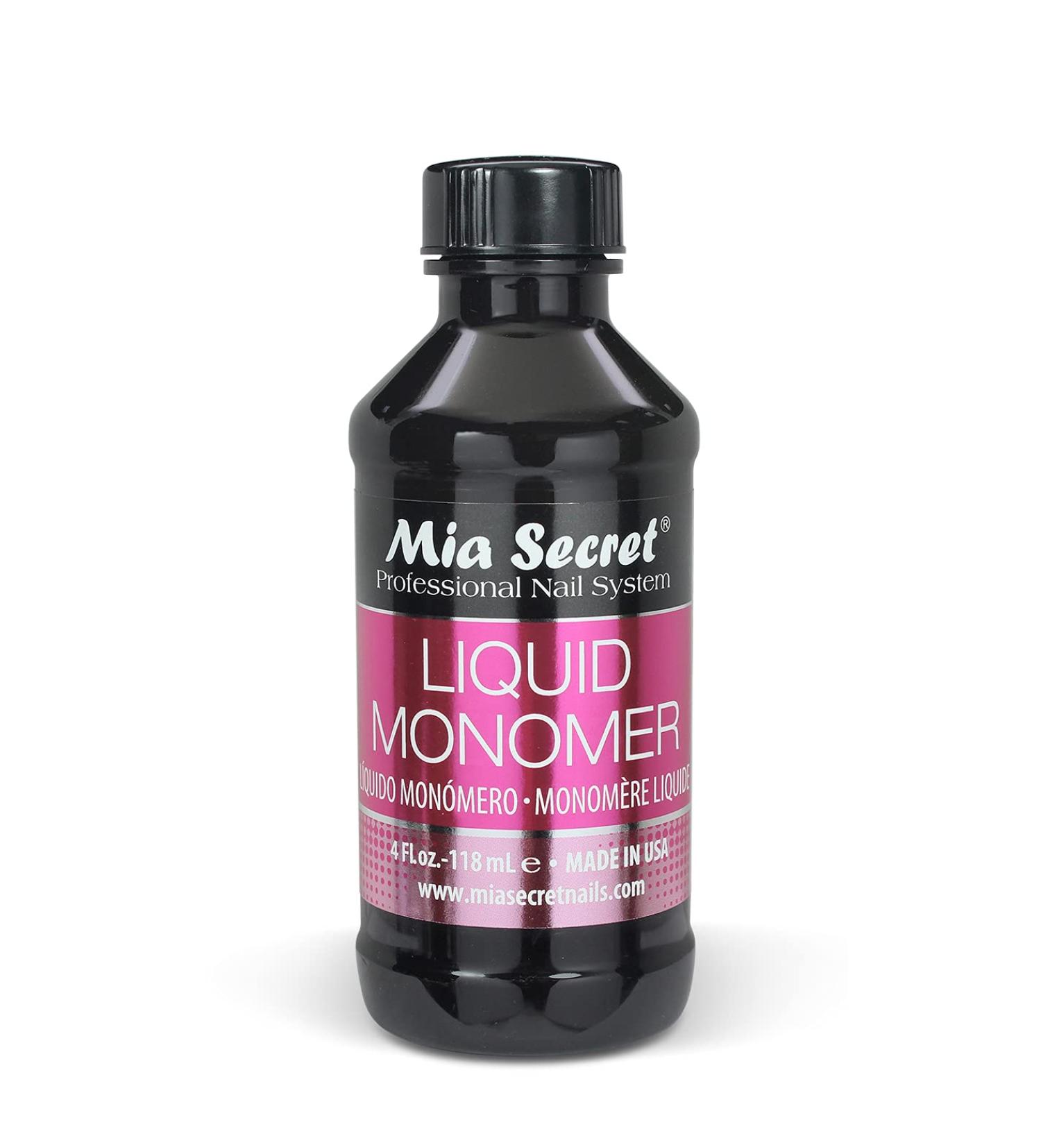 4 oz Mia Secret Liquid Monomer - Professional EMA Nail Monomer for Acrylic Powder - Buy Online on GoSupps.com
