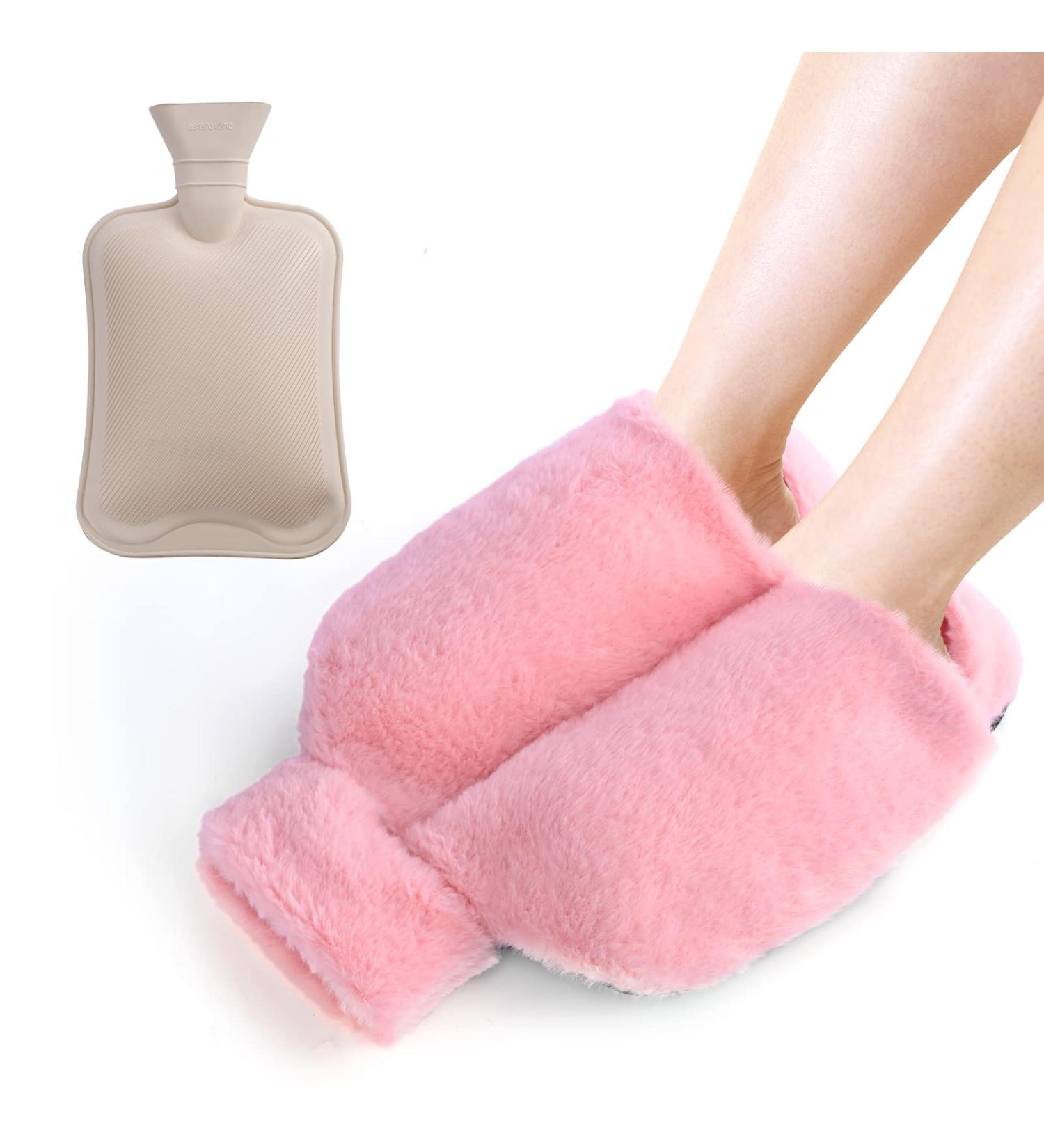 Aohcae 2-in-1 Electric-Free Foot Warmer Bottle - Ideal Winter Warmth for Boys & Girls (Pink) - Buy Online on GoSupps.com